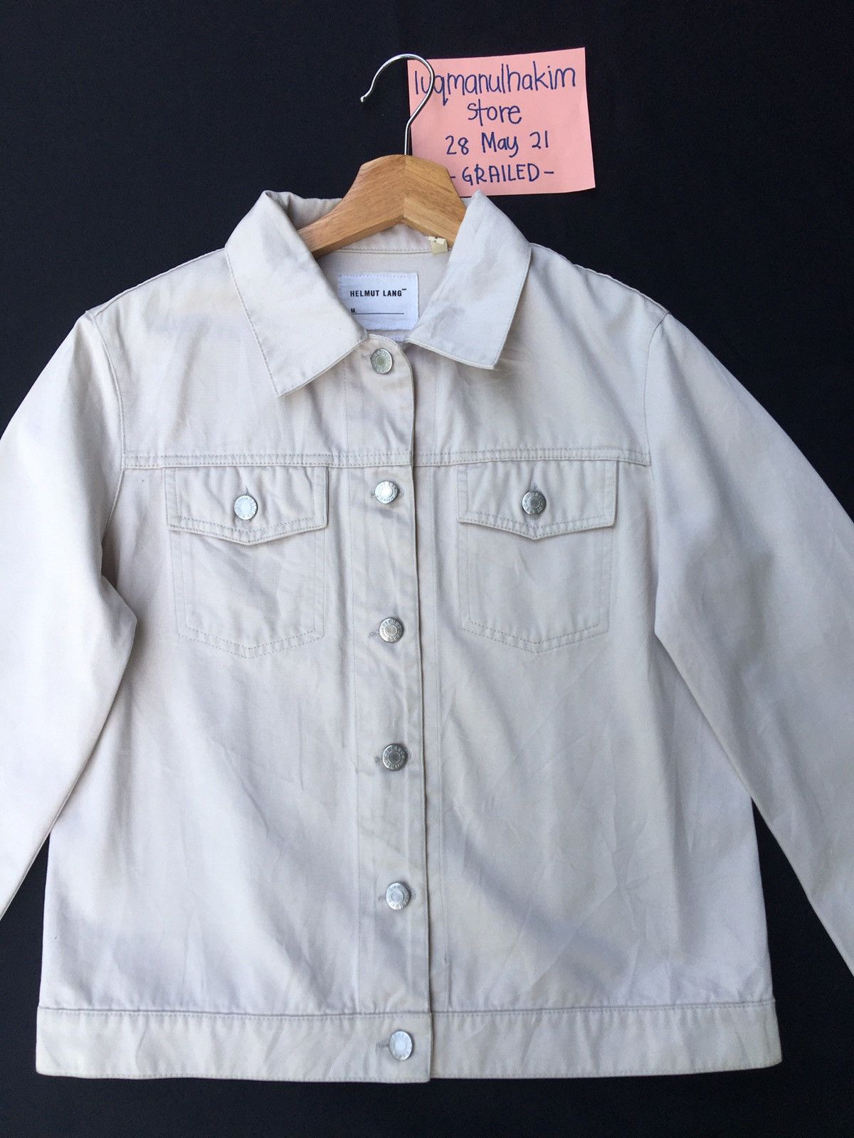 Helmut Lang Vintage Helmut Lang Cotton Buttons Jacket Size US M / EU 48-50 / 2 - 2 Thumbnail