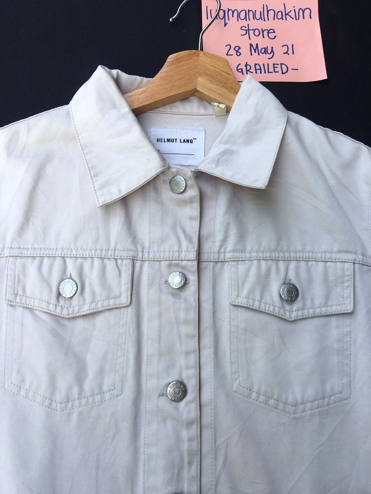 Helmut Lang Vintage Helmut Lang Cotton Buttons Jacket Size US M / EU 48-50 / 2 - 7 Thumbnail