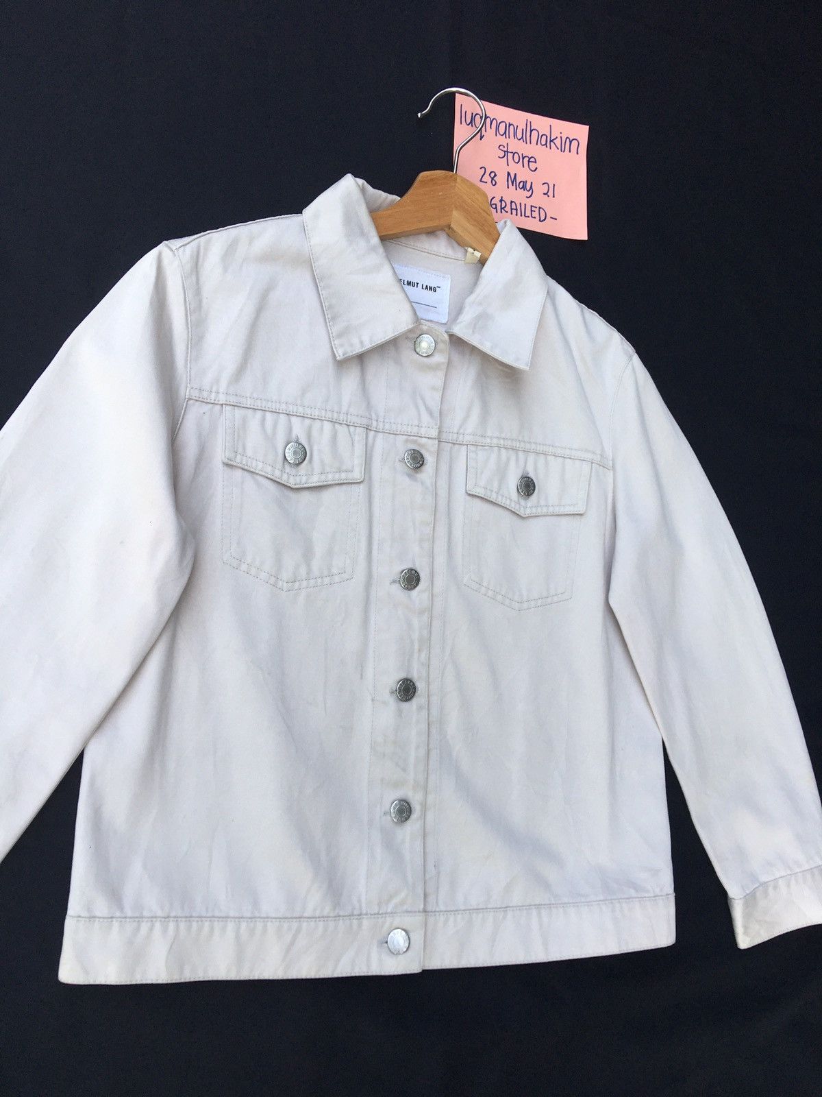 Helmut Lang Vintage Helmut Lang Cotton Buttons Jacket Size US M / EU 48-50 / 2 - 3 Thumbnail