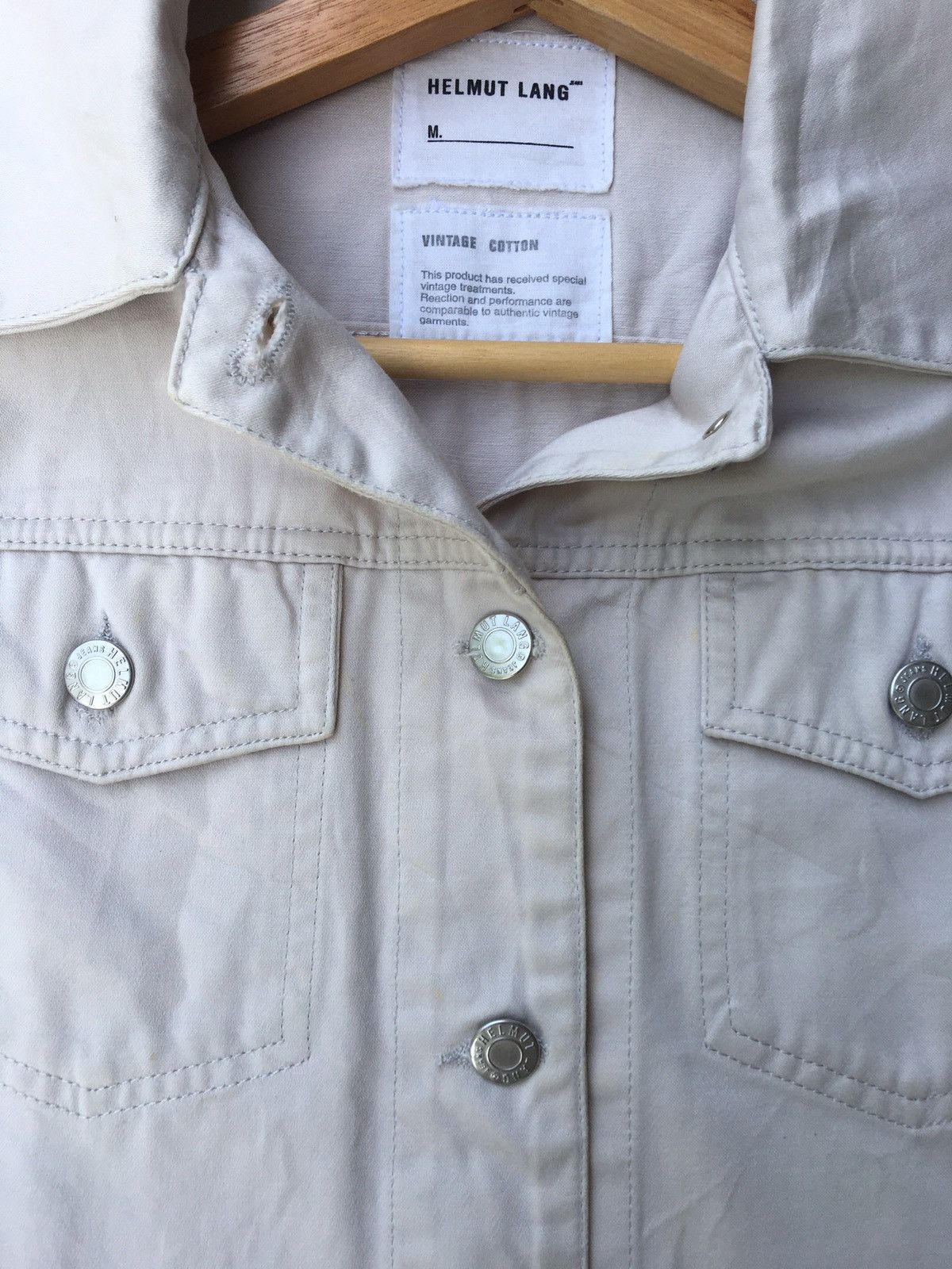 Helmut Lang Vintage Helmut Lang Cotton Buttons Jacket Size US M / EU 48-50 / 2 - 9 Thumbnail