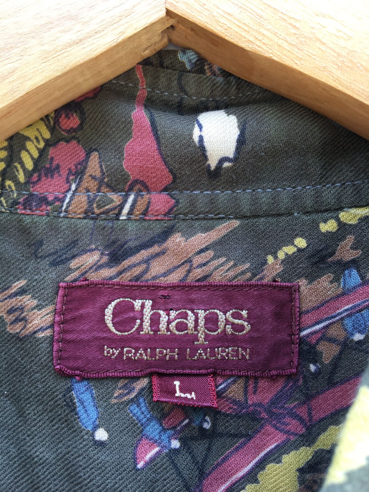 Chaps Ralph Lauren 90s Chaps Ralph Lauren All Over Print Button Up Shirt Size US L / EU 52-54 / 3 - 7 Thumbnail