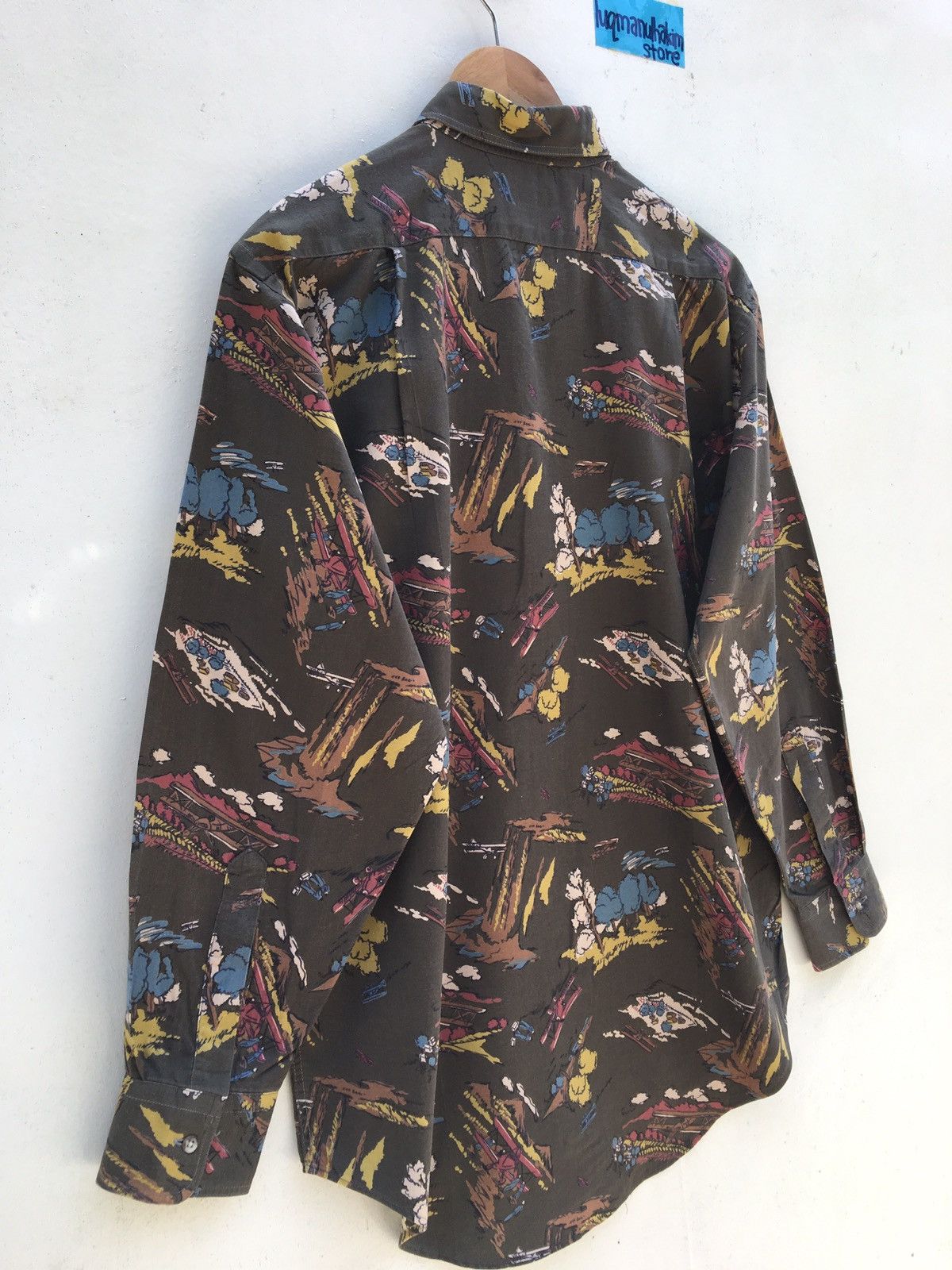 Chaps Ralph Lauren 90s Chaps Ralph Lauren All Over Print Button Up Shirt Size US L / EU 52-54 / 3 - 5 Thumbnail