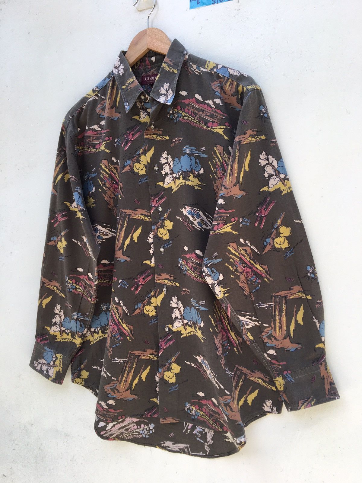 Chaps Ralph Lauren 90s Chaps Ralph Lauren All Over Print Button Up Shirt Size US L / EU 52-54 / 3 - 2 Thumbnail