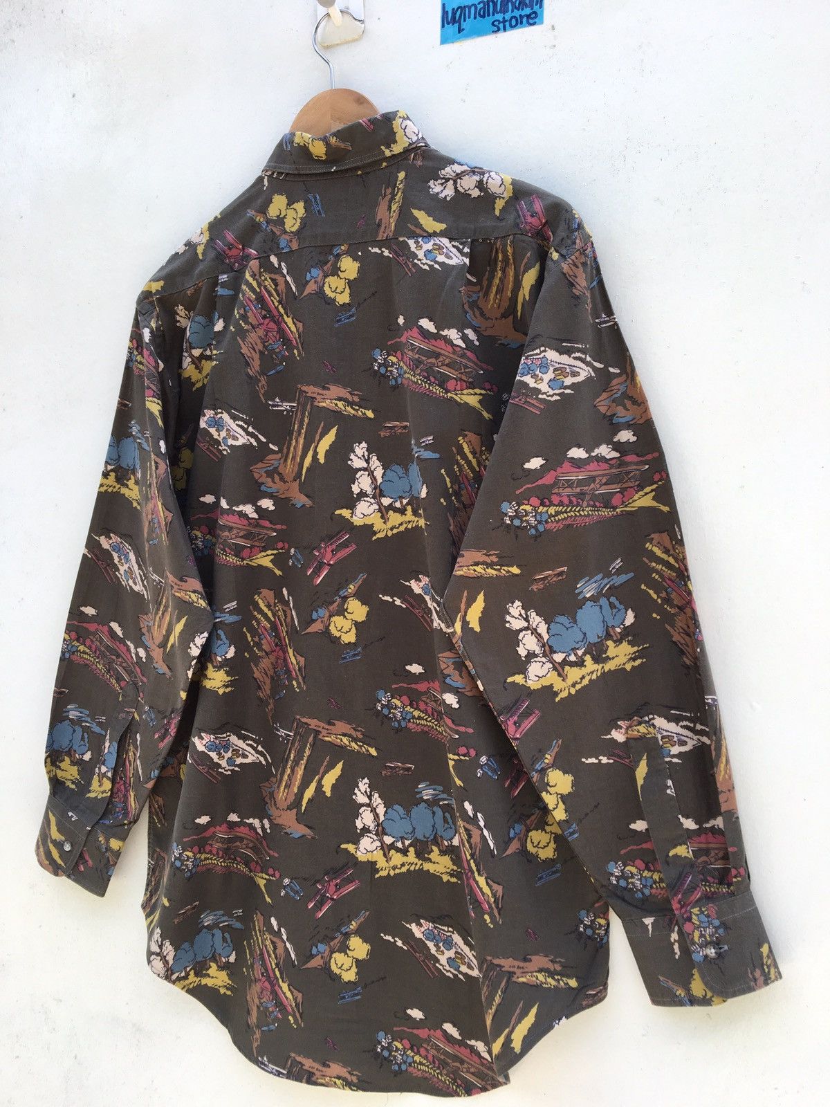 Chaps Ralph Lauren 90s Chaps Ralph Lauren All Over Print Button Up Shirt Size US L / EU 52-54 / 3 - 6 Thumbnail