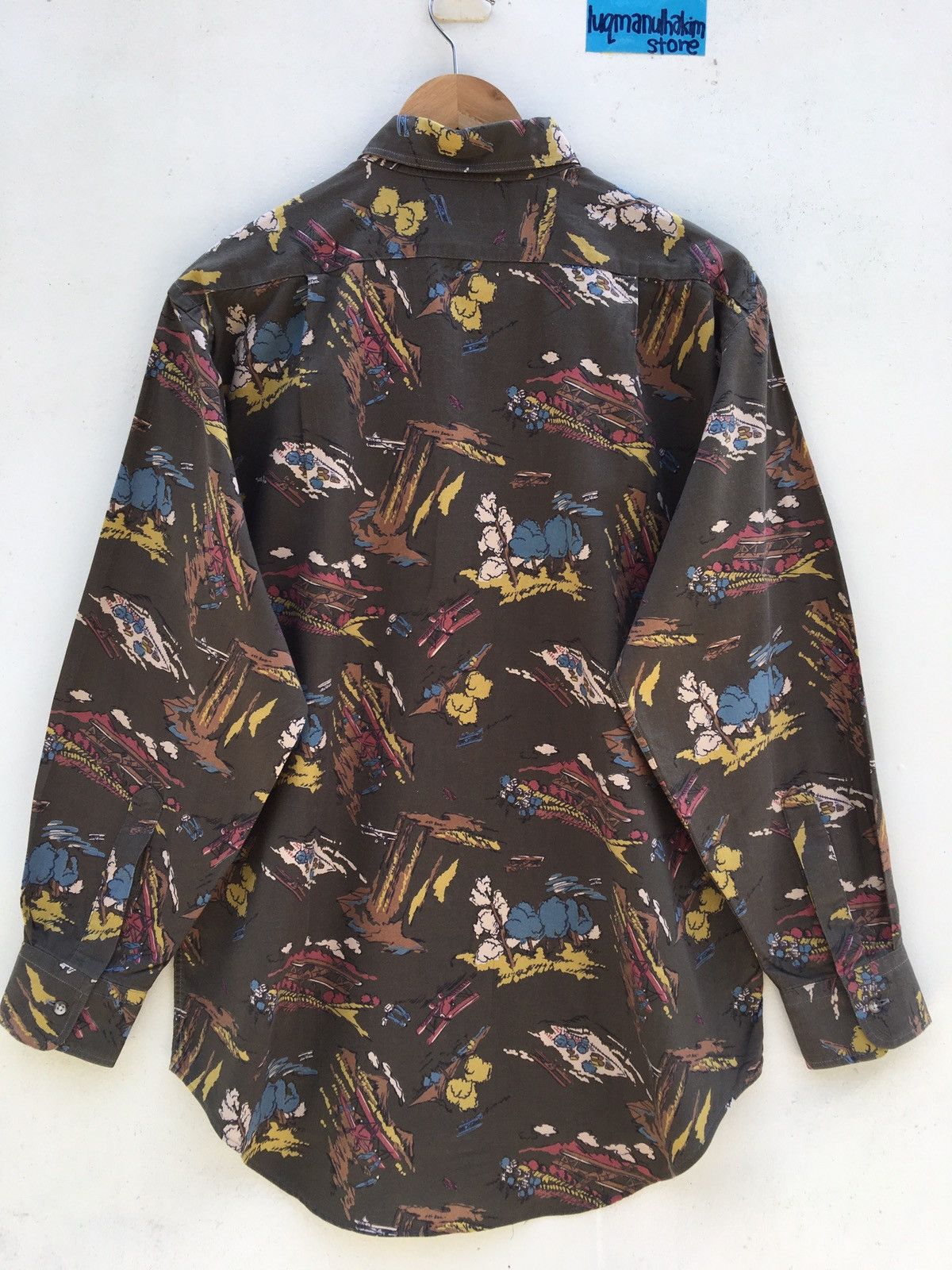 Chaps Ralph Lauren 90s Chaps Ralph Lauren All Over Print Button Up Shirt Size US L / EU 52-54 / 3 - 4 Thumbnail