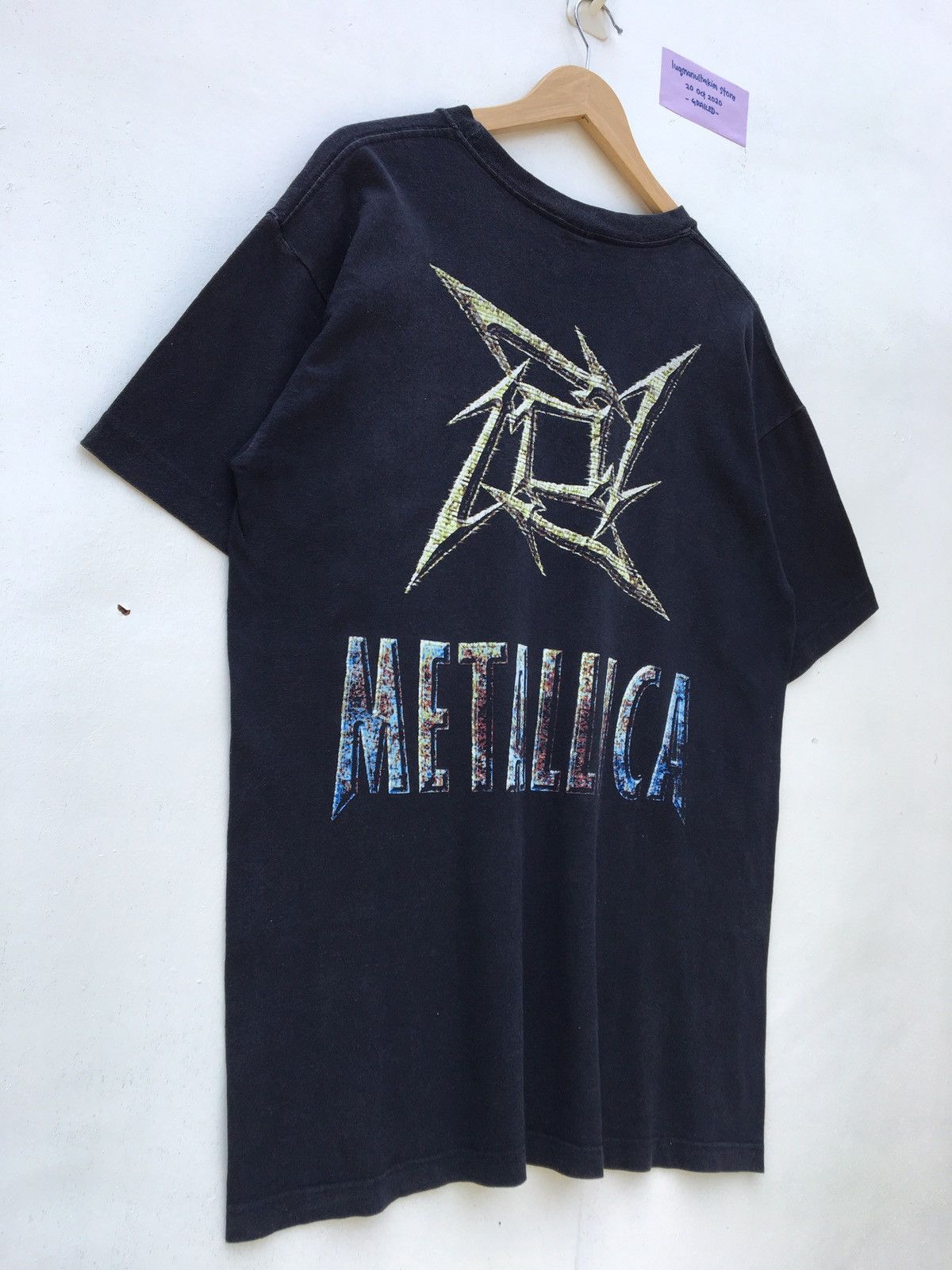 Band Tees Vintage 90s Tour Metallica Giant Tag Band T Shirt Size US L / EU 52-54 / 3 - 2 Thumbnail