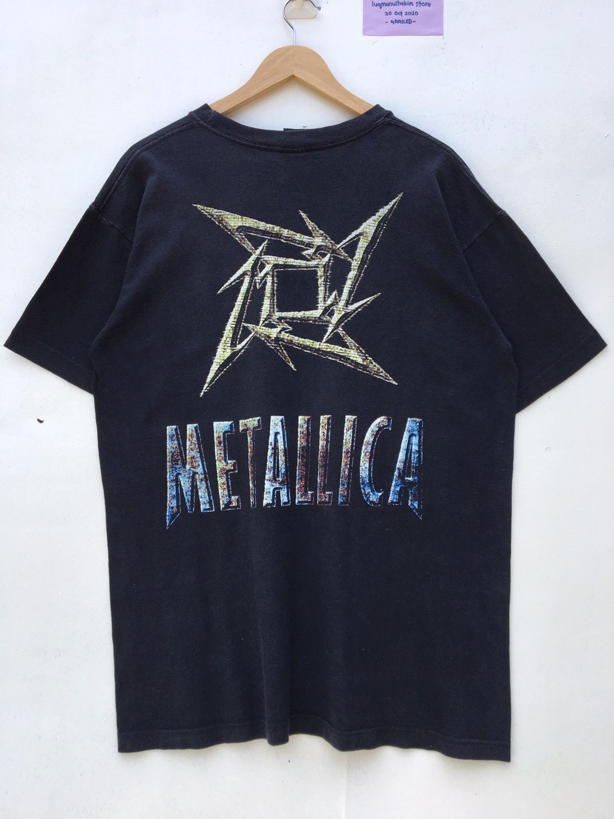 Band Tees Vintage 90s Tour Metallica Giant Tag Band T Shirt Size US L / EU 52-54 / 3 - 4 Thumbnail