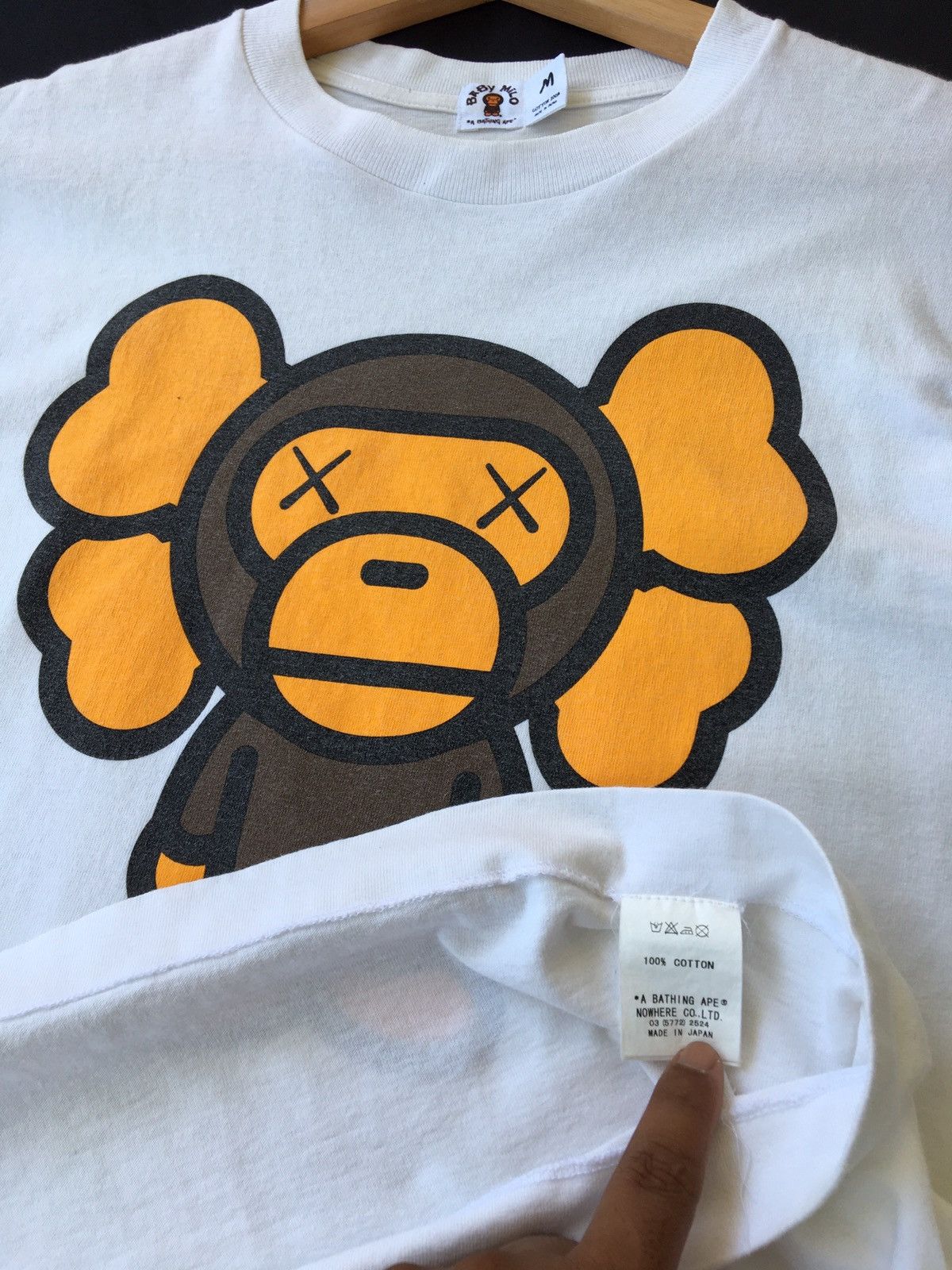 Bape × Kaws Bape x Kaws Baby Milo Tee Size US M / EU 48-50 / 2 - 9 Thumbnail