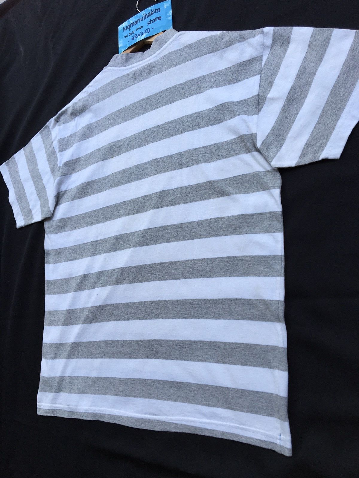 Guess Vintage 90s Guess Jeans Embroidered Striped Tee Size US M / EU 48-50 / 2 - 18 Thumbnail