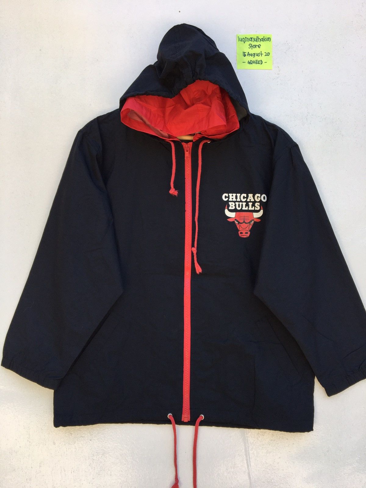 NBA Vintage Chicago Bulls Zipper Jacket Windbreaker Size US M / EU 48-50 / 2 - 1 Thumbnail
