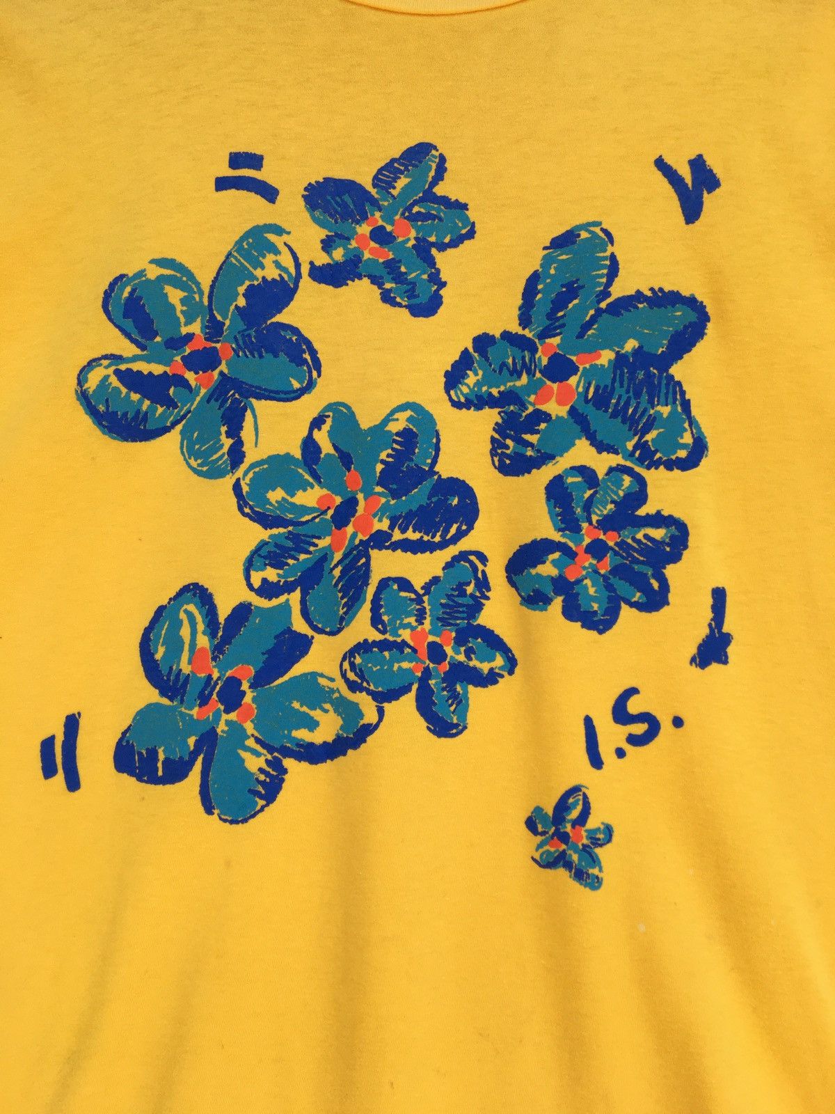 Issey Miyake Issey Miyake x Tsumori Chisato Printed Flowers Logo Tshirt Size US M / EU 48-50 / 2 - 6 Thumbnail