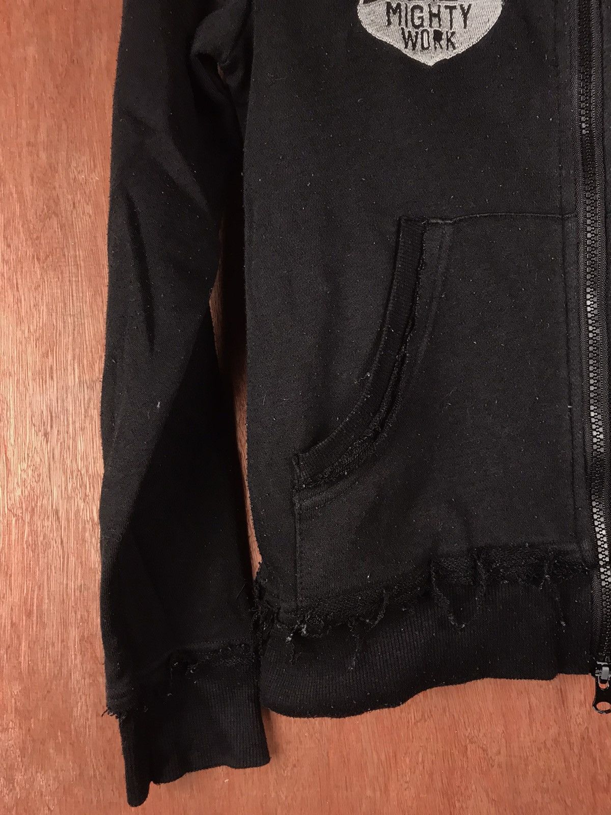 Japanese Brand DLL Mighty Work Skull Sweater hoodie #2517 Size S / US 4 / IT 40 - 9 Thumbnail