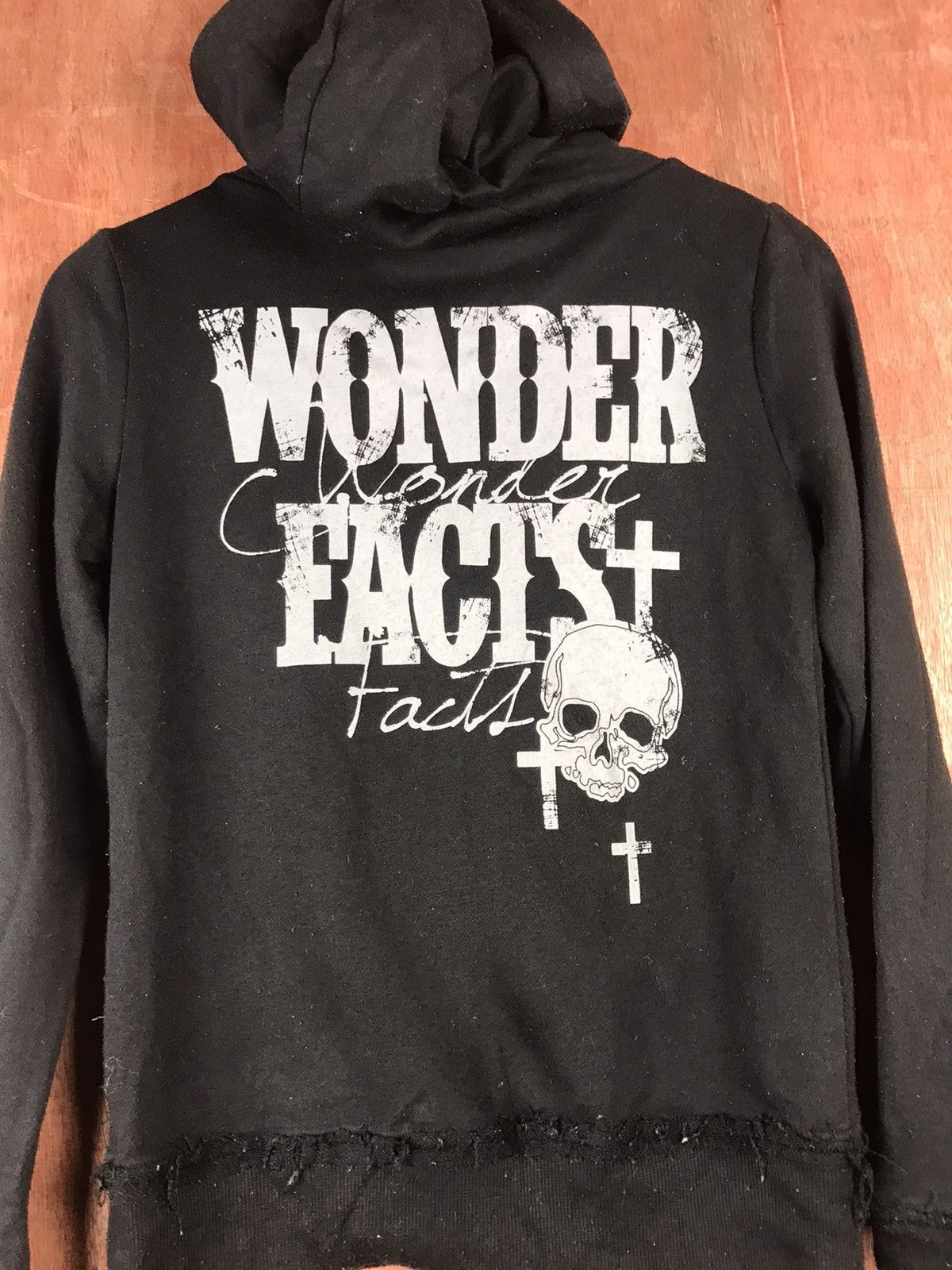 Japanese Brand DLL Mighty Work Skull Sweater hoodie #2517 Size S / US 4 / IT 40 - 2 Thumbnail