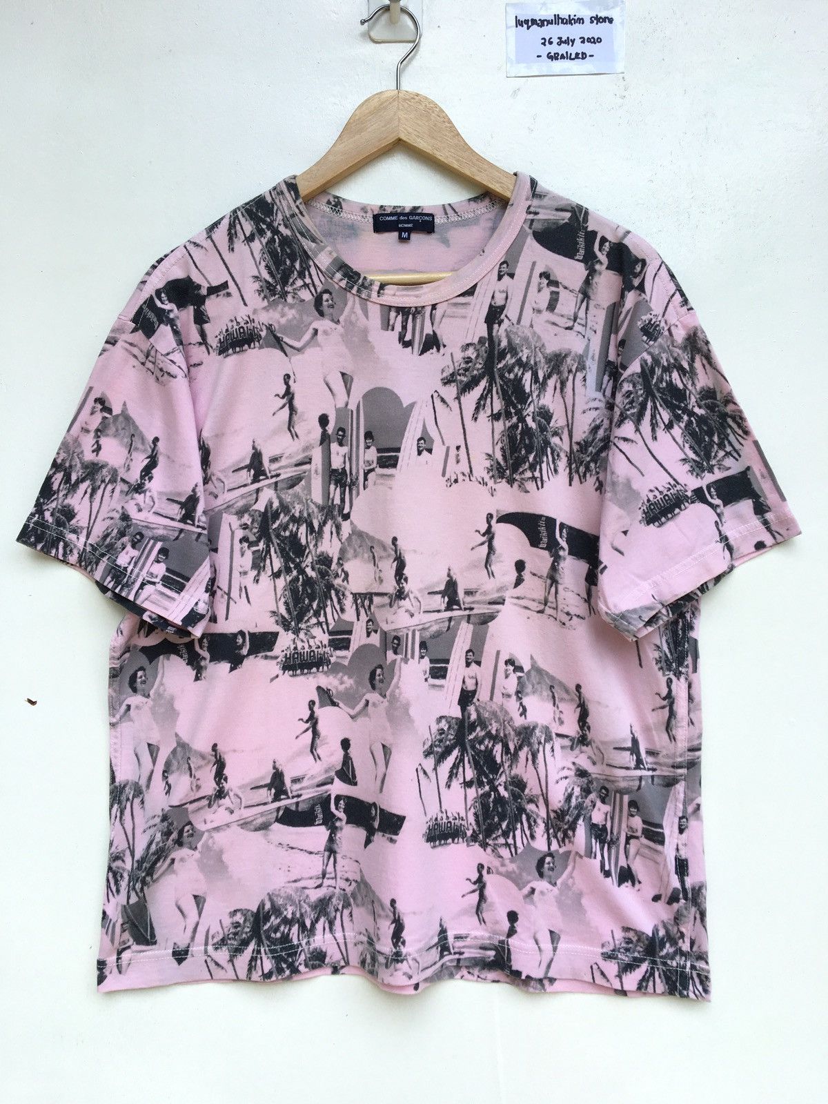 RARE!! Comme Des Garcons Homme Plus Hawaii Printed AD2004