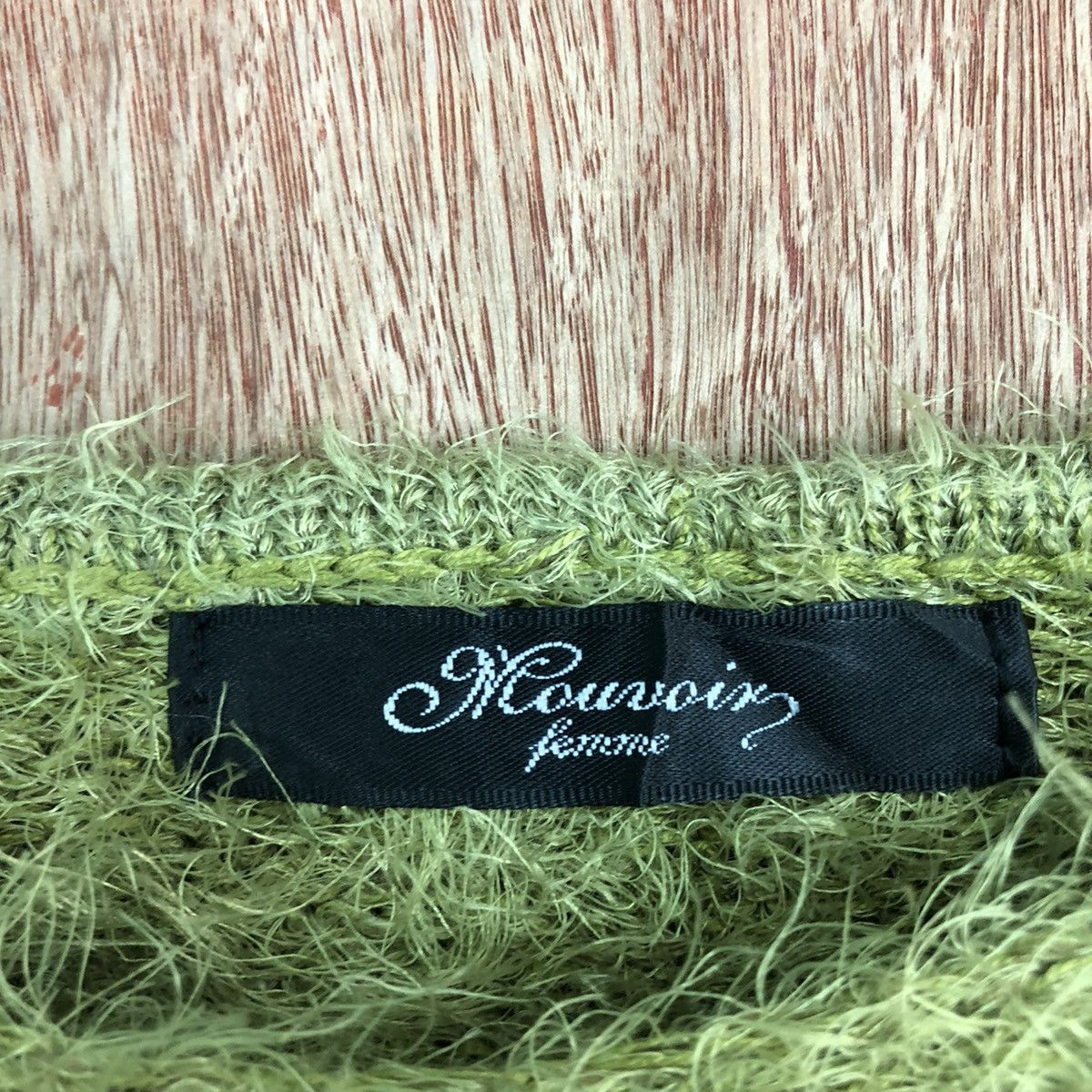 Homespun Knitwear DL Mouncing Homme Green Mohair shag shaggy Knitwear #c404 Size M / US 6-8 / IT 42-44 - 8 Thumbnail