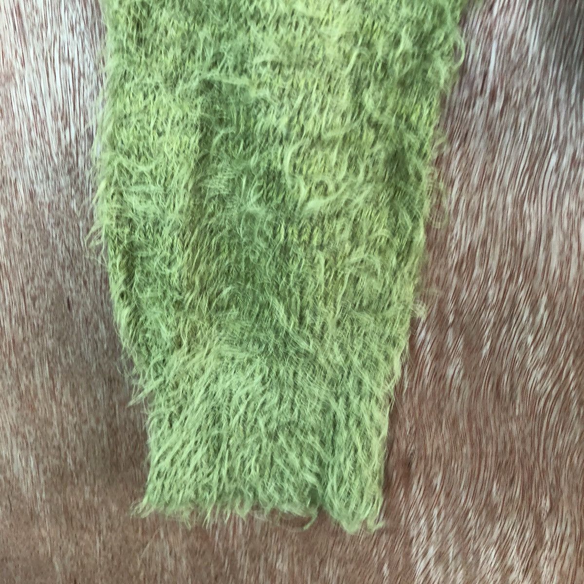 Homespun Knitwear DL Mouncing Homme Green Mohair shag shaggy Knitwear #c404 Size M / US 6-8 / IT 42-44 - 6 Thumbnail