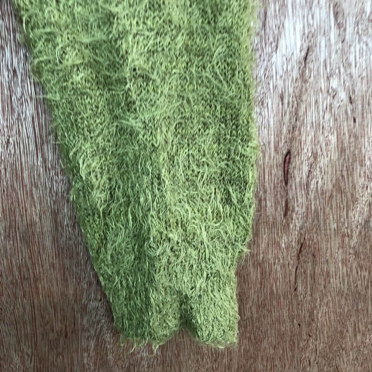 Homespun Knitwear DL Mouncing Homme Green Mohair shag shaggy Knitwear #c404 Size M / US 6-8 / IT 42-44 - 4 Thumbnail