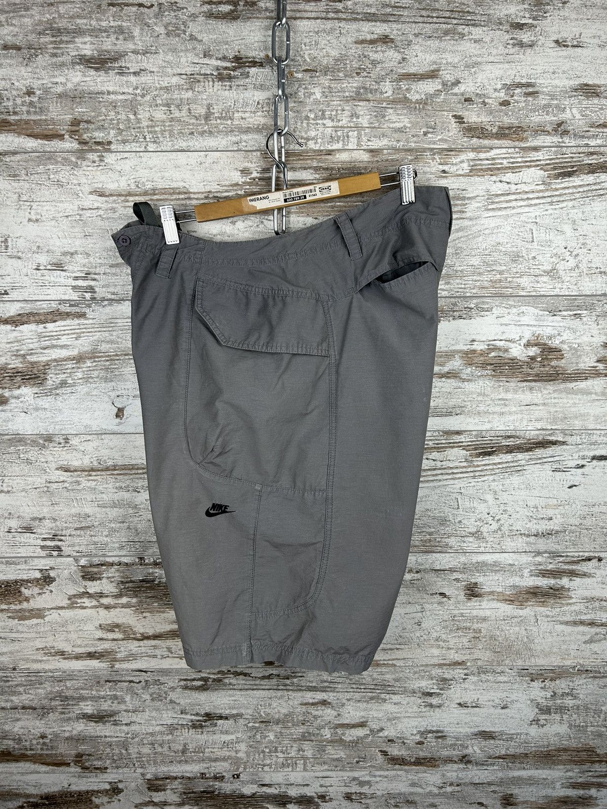 Nike × Vintage Mens Vintage Nike Cargo shorts streetwear y2k rare drill acg Size US 36 / EU 52 - 4 Thumbnail