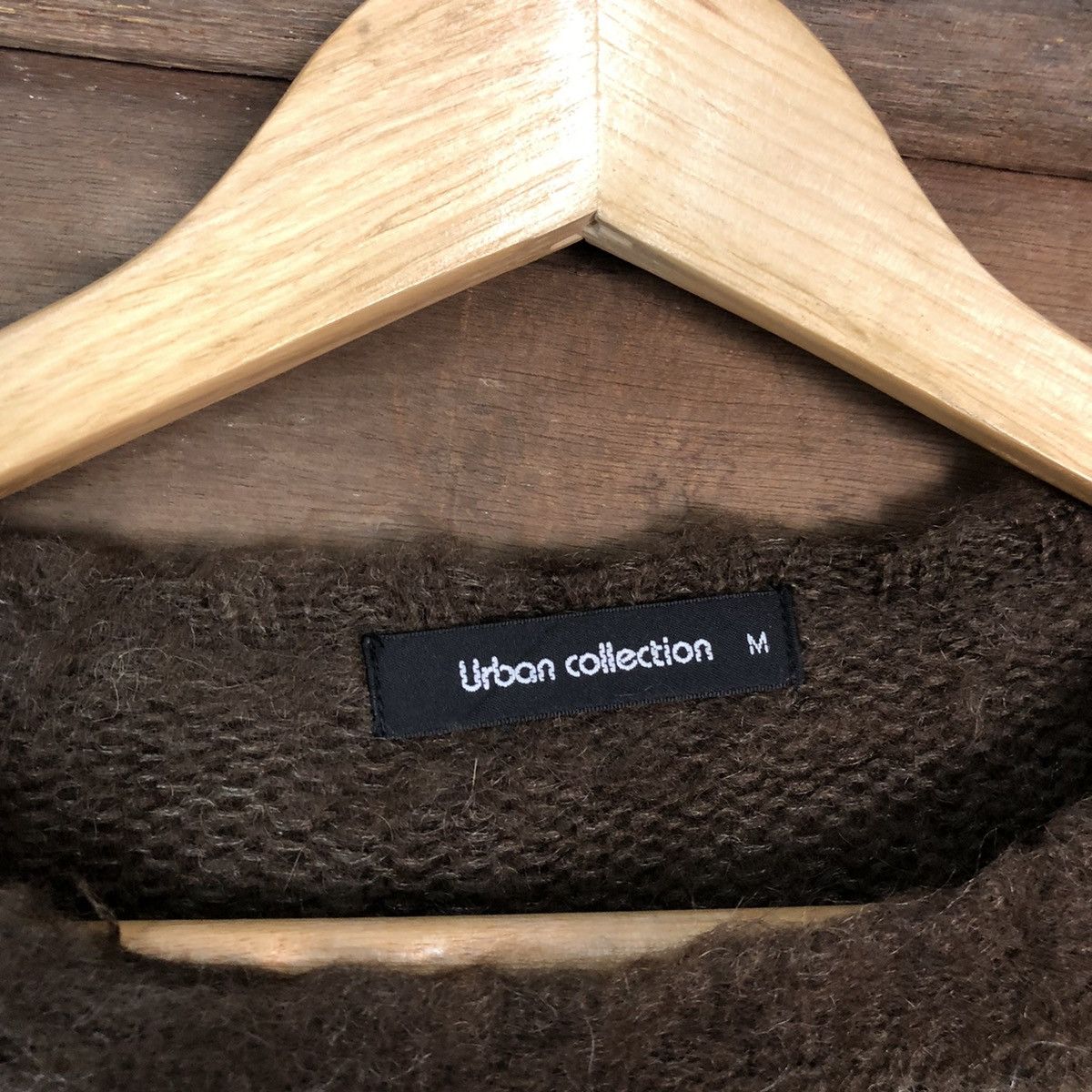 Japanese Brand DL Urban Collection Brown Stripe shag Mohair Knitwear #6798 Size US M / EU 48-50 / 2 - 6 Thumbnail