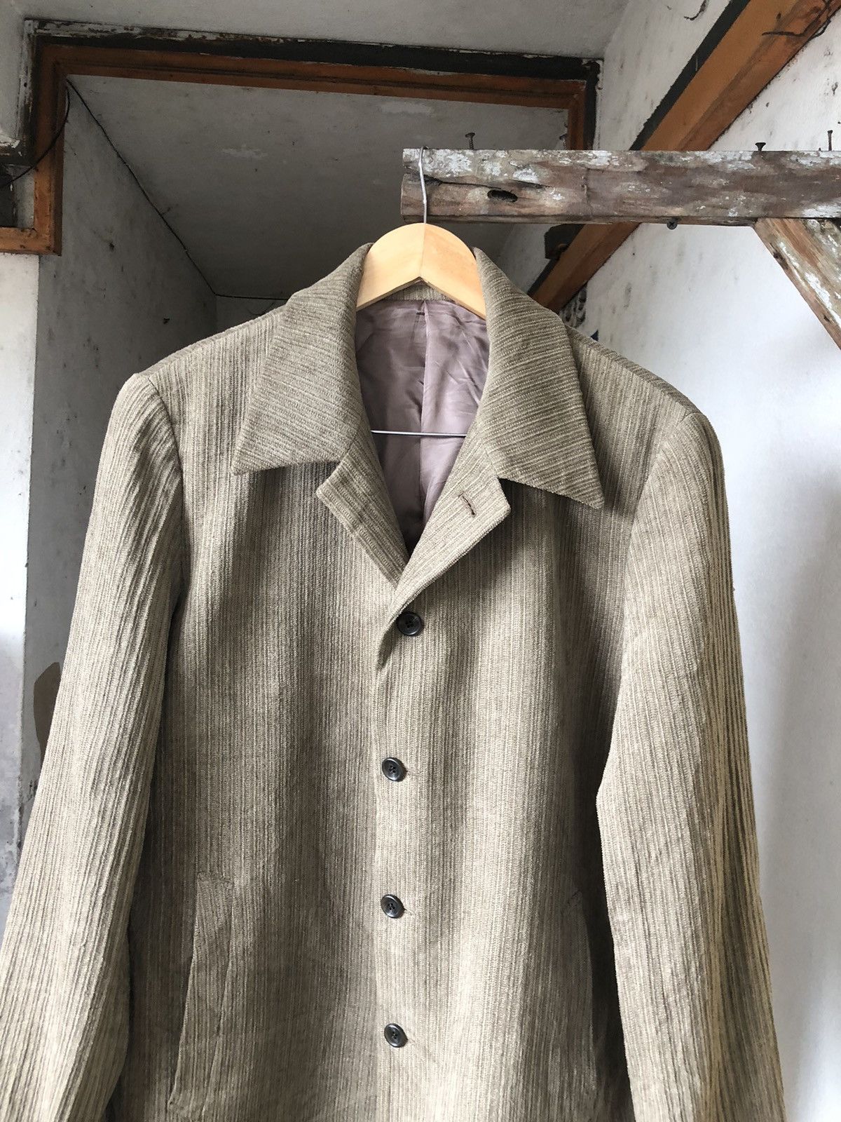Issey Miyake Rare❗️Tete Homme by Issey Miyake Corduroy Jacket Size US L / EU 52-54 / 3 - 8 Thumbnail