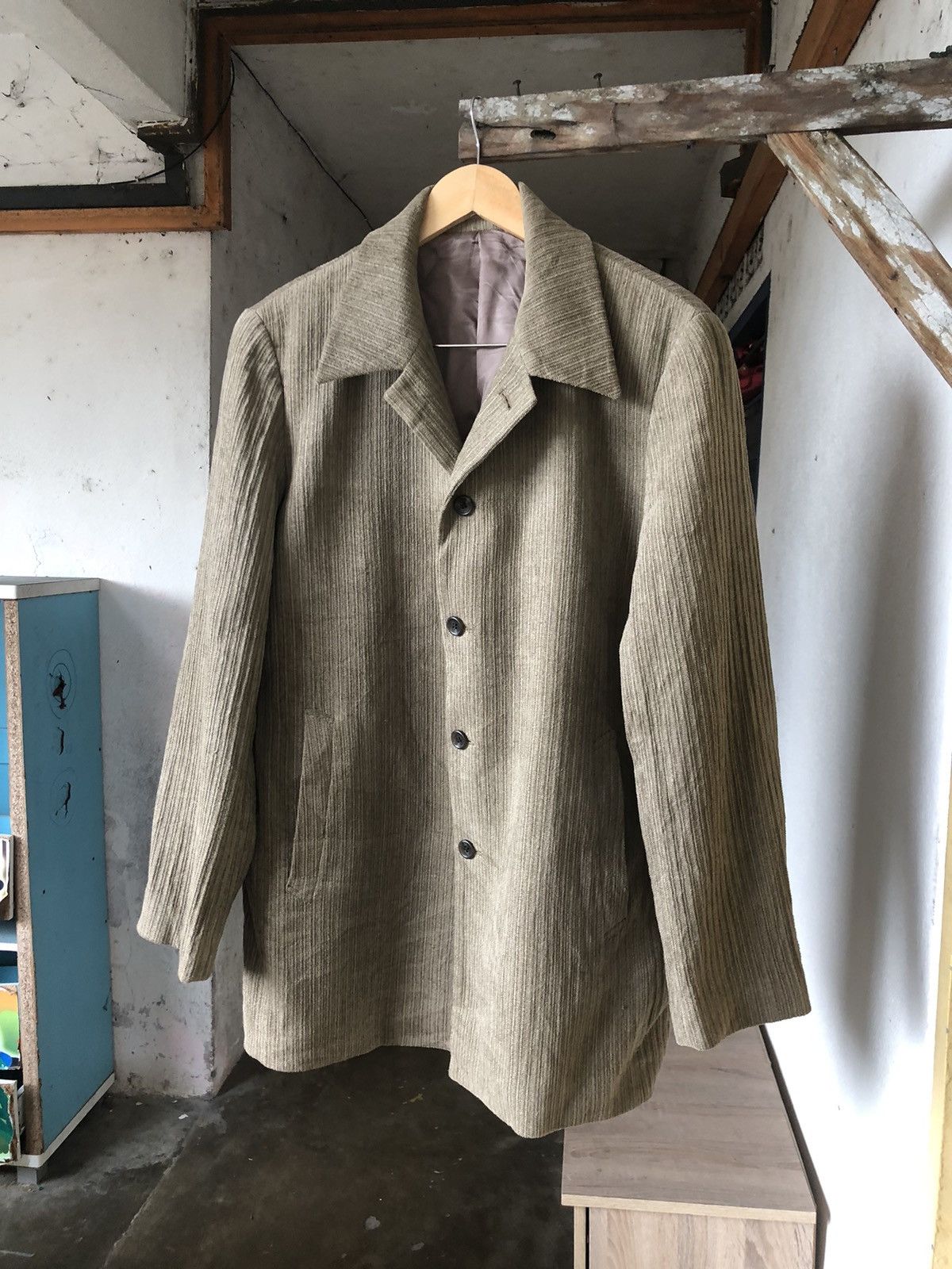 Issey Miyake Rare❗️Tete Homme by Issey Miyake Corduroy Jacket Size US L / EU 52-54 / 3 - 6 Thumbnail