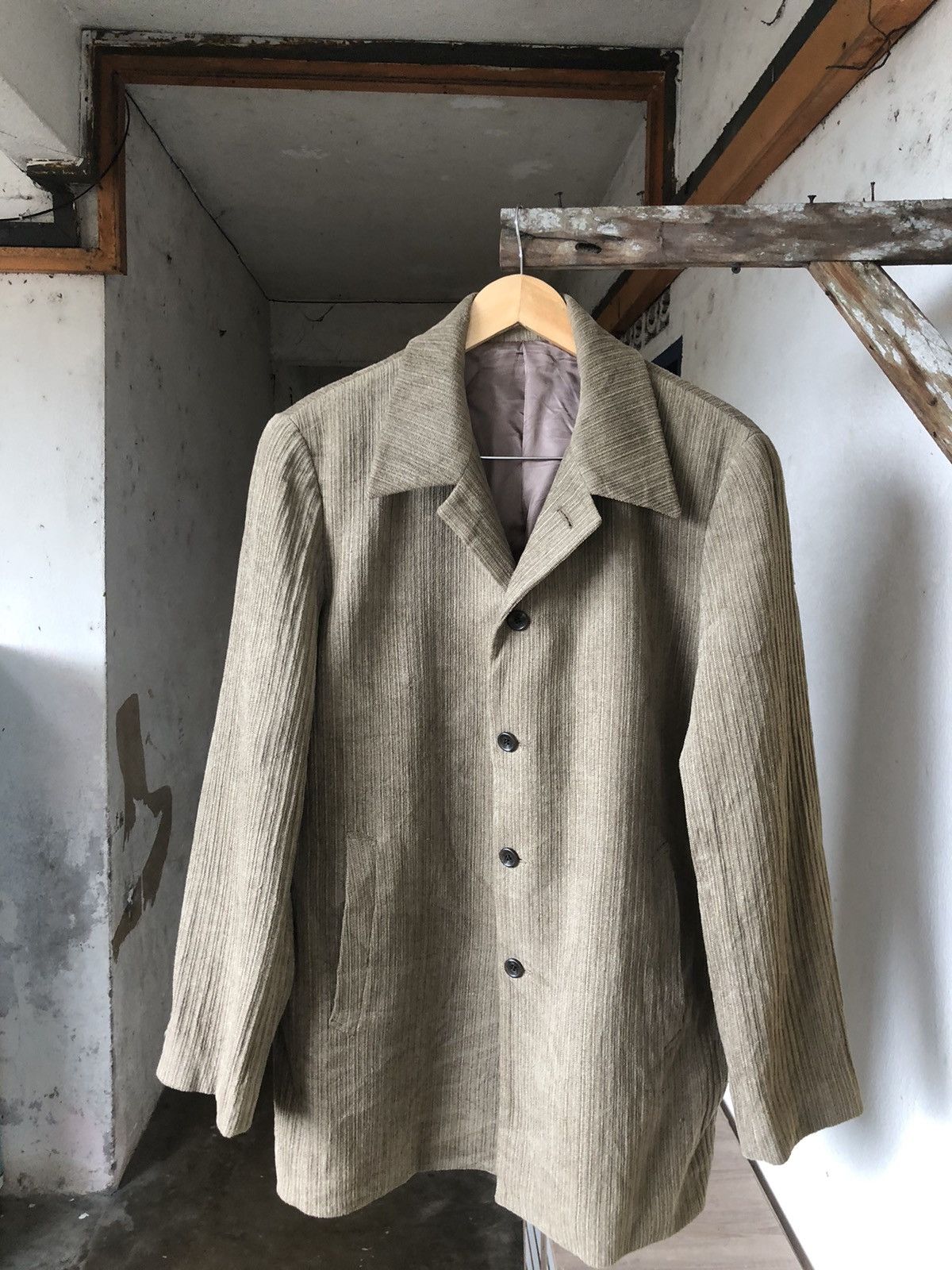 Issey Miyake Rare❗️Tete Homme by Issey Miyake Corduroy Jacket Size US L / EU 52-54 / 3 - 4 Thumbnail