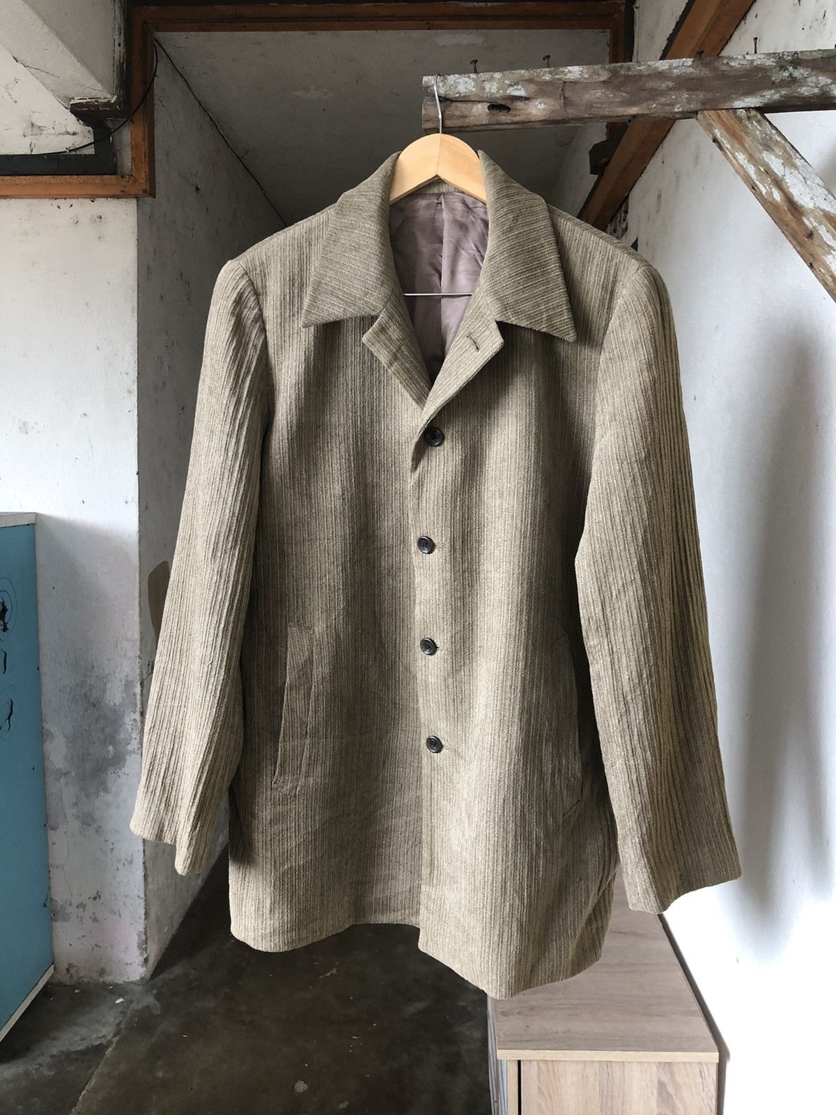 Issey Miyake Rare❗️Tete Homme by Issey Miyake Corduroy Jacket Size US L / EU 52-54 / 3 - 7 Thumbnail