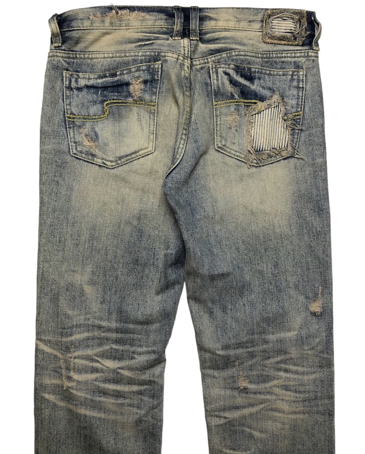 Japanese Brand Distressed dirty denim jeans Size US 30 / EU 46 - 8 Thumbnail