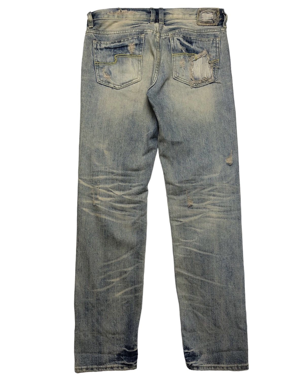 Japanese Brand Distressed dirty denim jeans Size US 30 / EU 46 - 2 Thumbnail