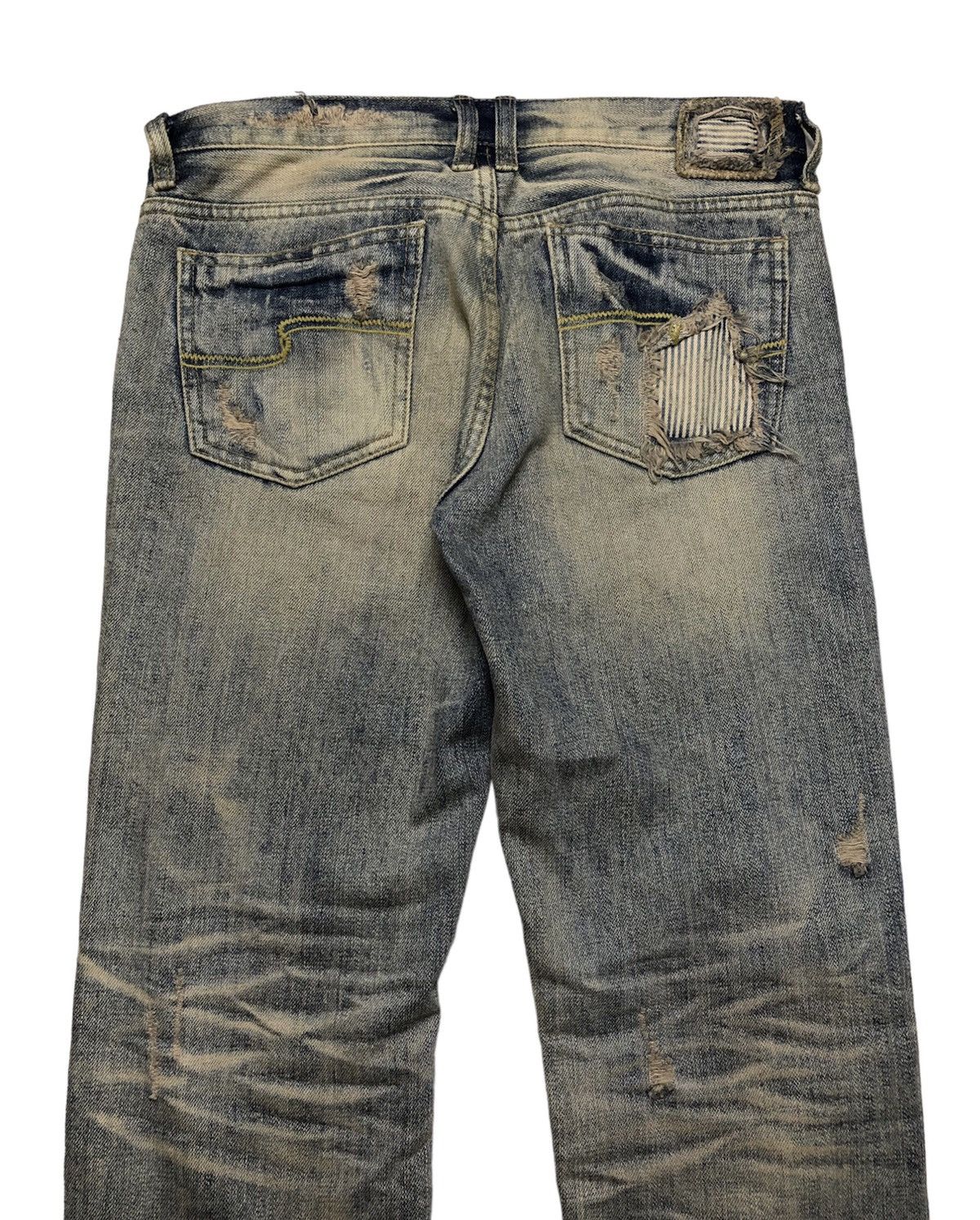 Japanese Brand Distressed dirty denim jeans Size US 30 / EU 46 - 12 Thumbnail