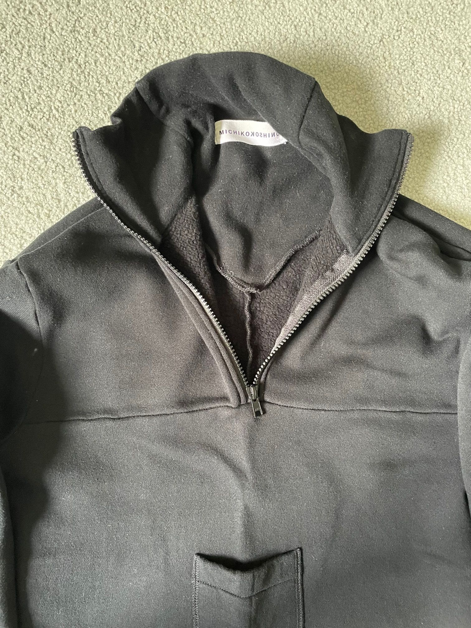 Michiko Koshino Michiko Koshino Zip Up Fleece Sweatshirt Size US M / EU 48-50 / 2 - 2 Thumbnail