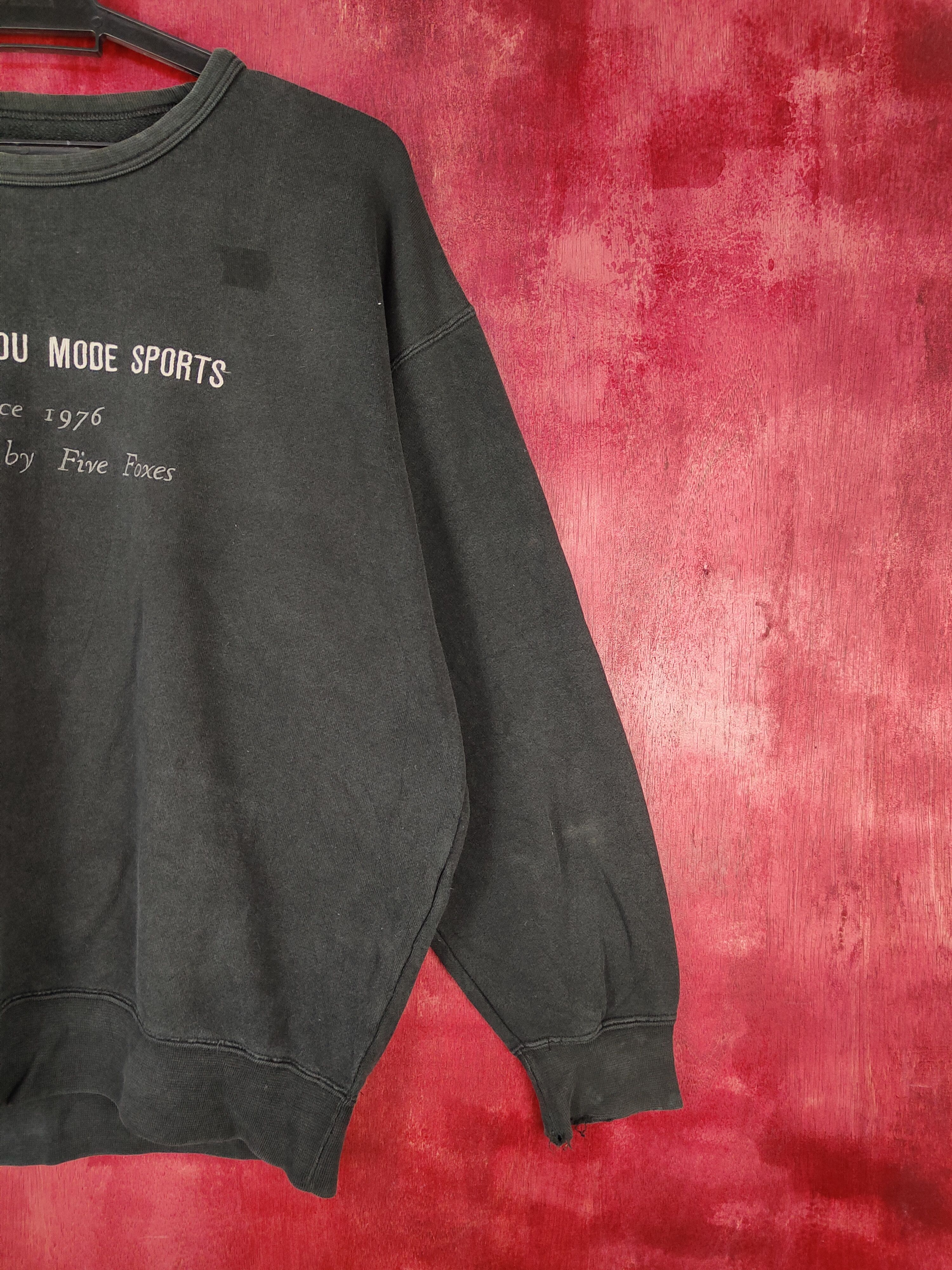 Japanese Brand × Vintage Comme Ça Du Mode Sports Black Sweatshirt #5960 Size US L / EU 52-54 / 3 - 5 Thumbnail