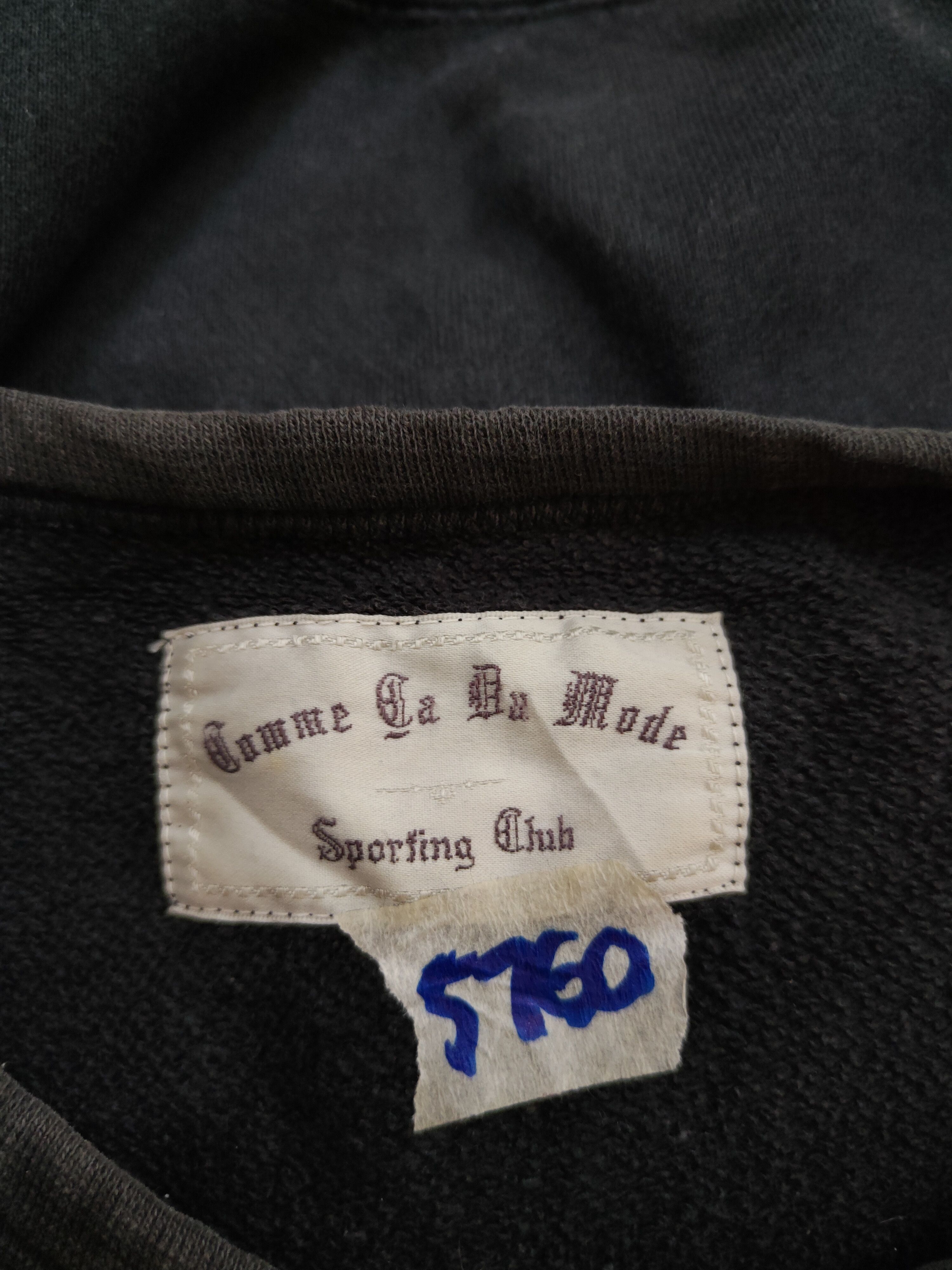 Japanese Brand × Vintage Comme Ça Du Mode Sports Black Sweatshirt #5960 Size US L / EU 52-54 / 3 - 11 Thumbnail