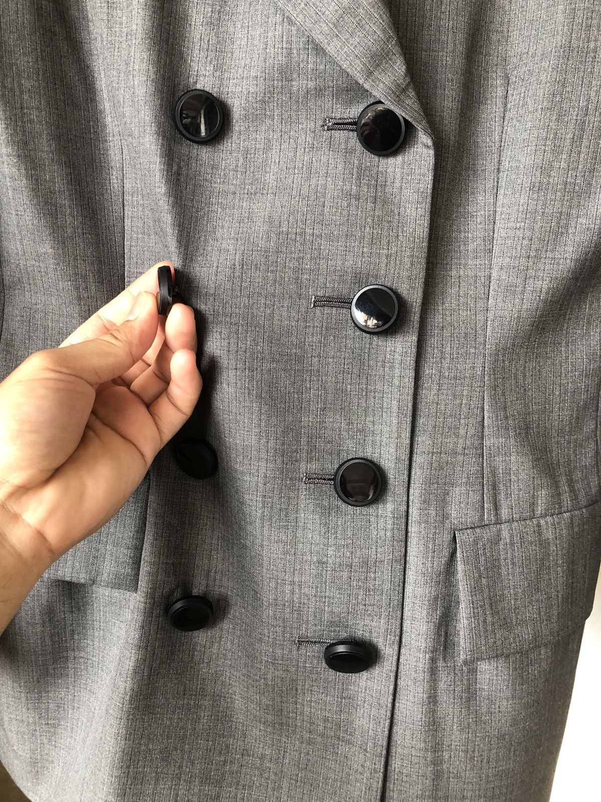 Yves Saint Laurent Vintage Yves Saint Laurent Double Breasted Blazer Jacket Size XS / US 0-2 / IT 36-38 - 11 Thumbnail