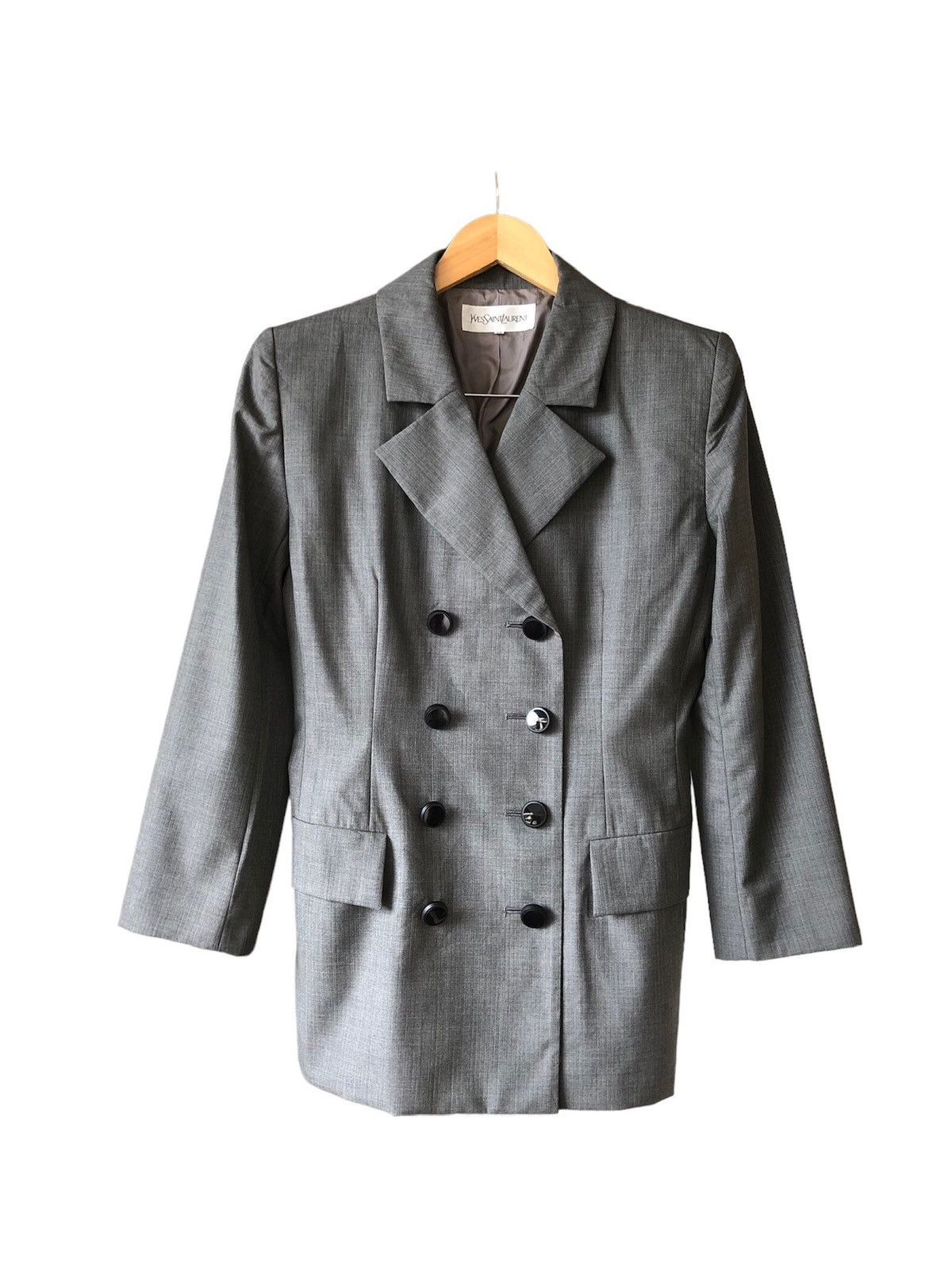 Vintage Yves Saint Laurent Double Breasted Blazer Jacket
