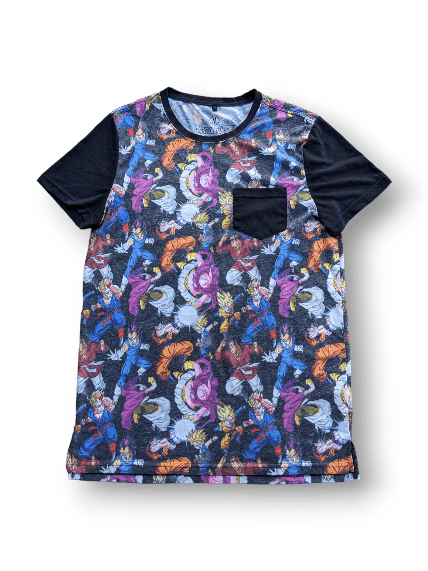 image of Anima Dragon Ballz Full Print All Characters T-Shirt in Mix, Men's (Size Medium)