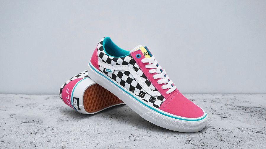 Vans Golf Wang Vans Syndicate Pink Checkered Grailed