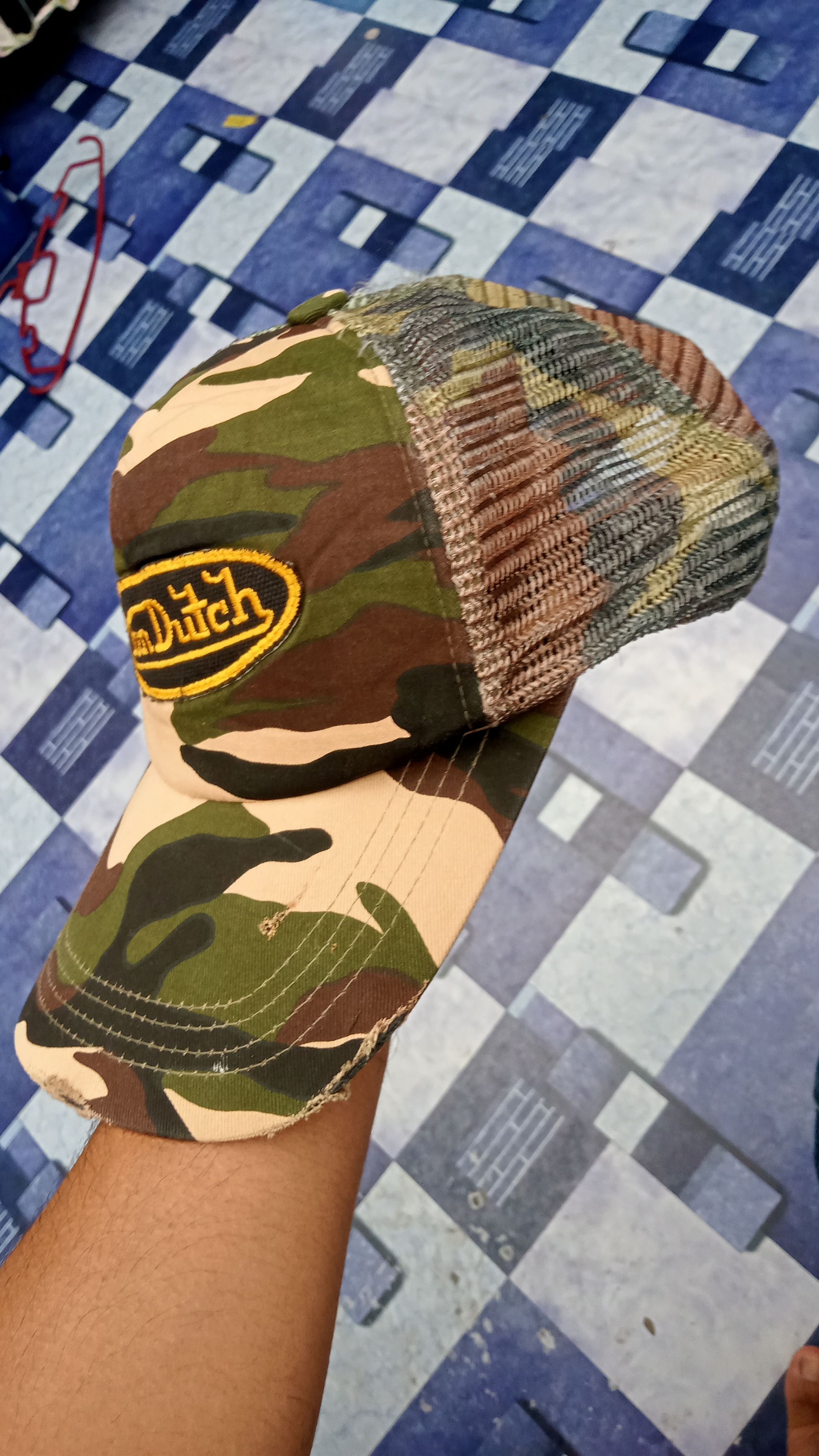 Vintage Vintage Von Dutch Camo Trucker Hat Size ONE SIZE - 4 Thumbnail