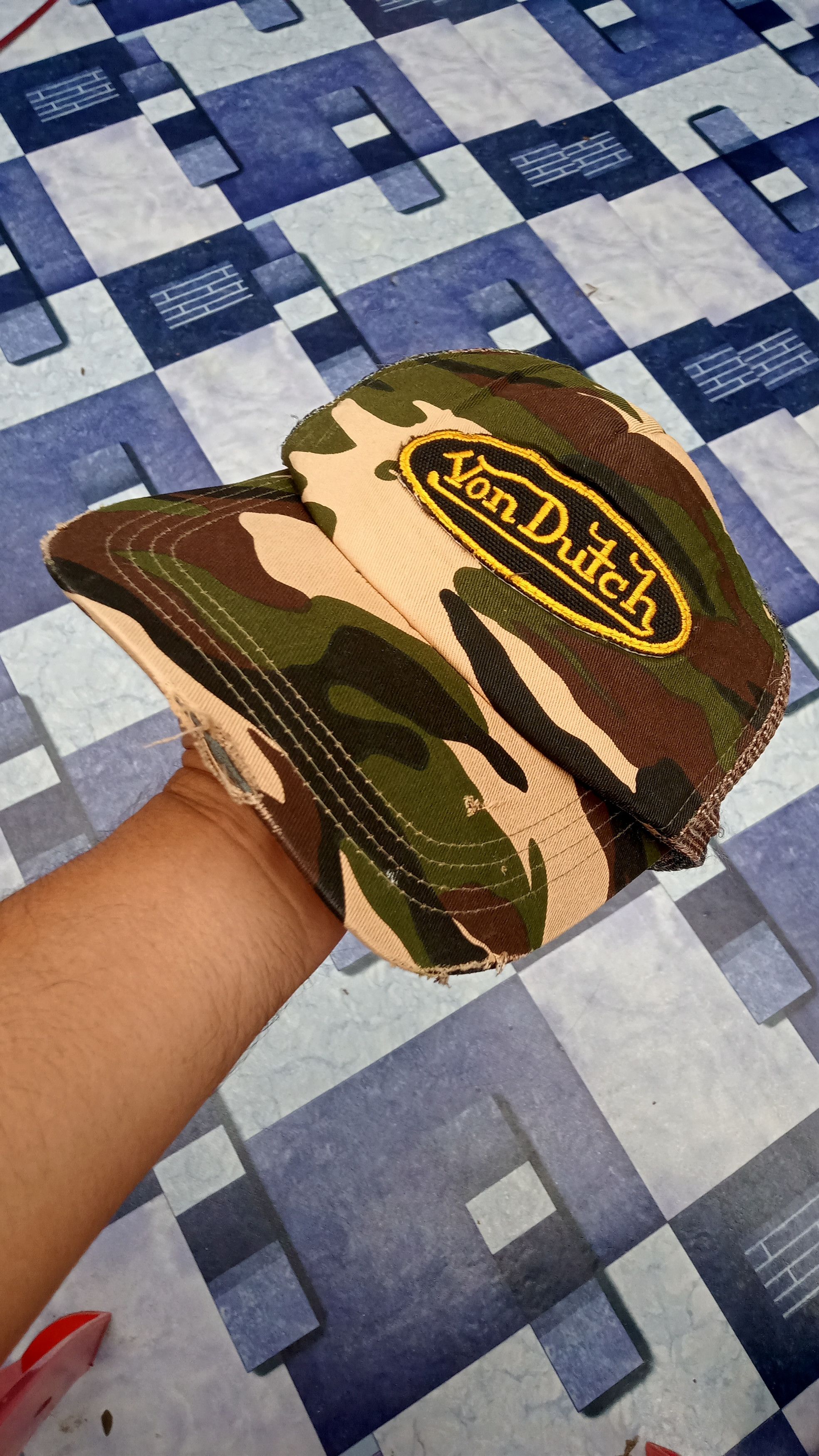 Vintage Vintage Von Dutch Camo Trucker Hat Size ONE SIZE - 19 Thumbnail