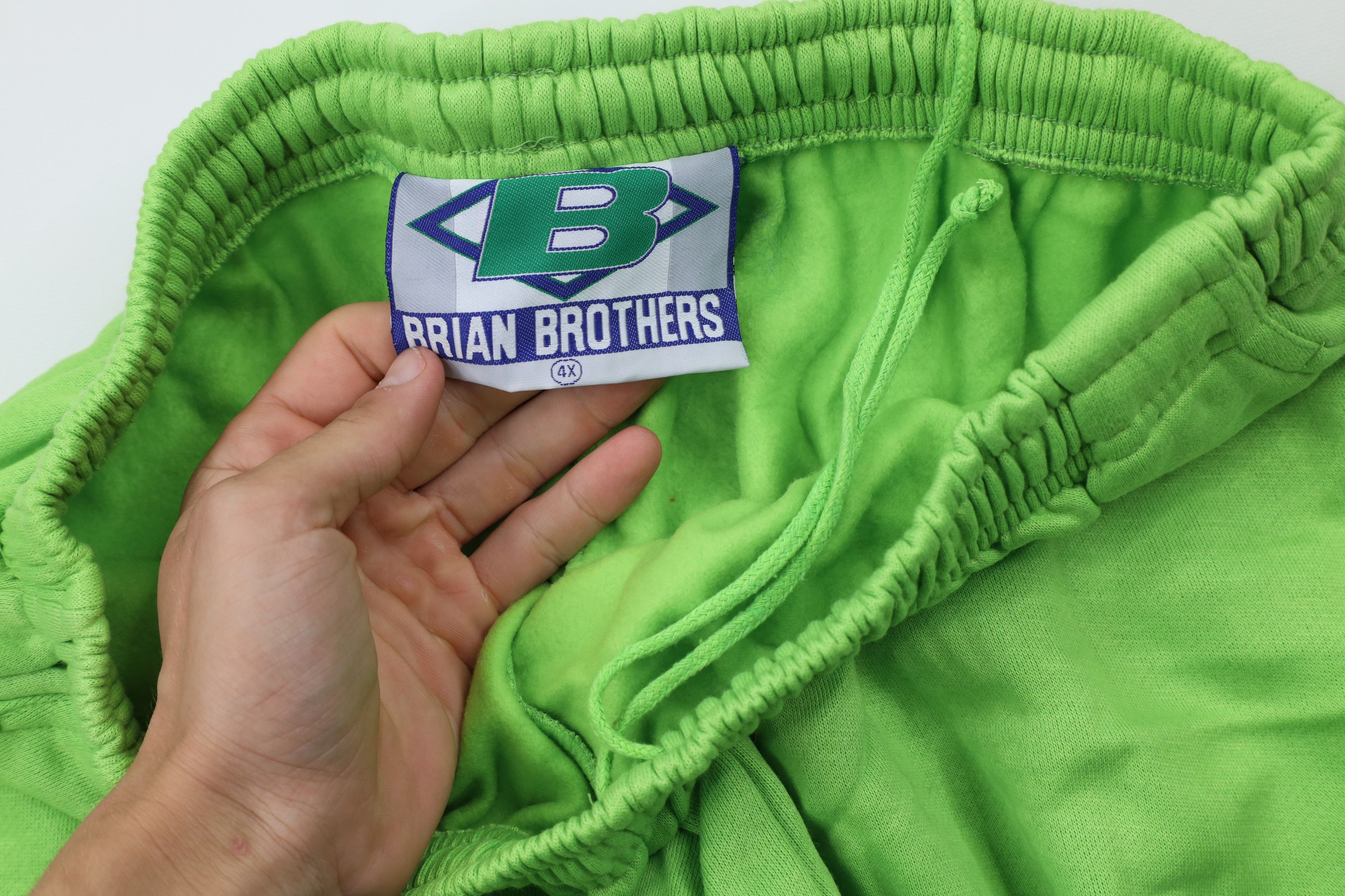Vintage NOS Vintage 90s Streetwear Sweatpants Joggers Pants Lime Size US 40 / EU 56 - 5 Thumbnail