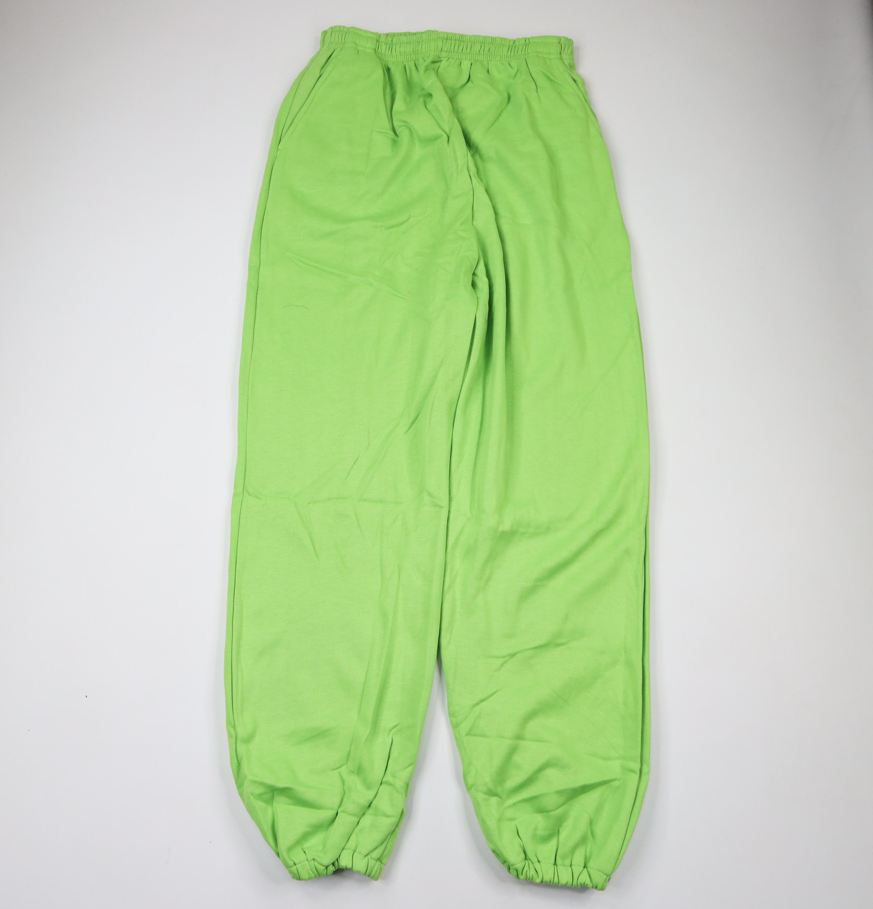Vintage NOS Vintage 90s Streetwear Sweatpants Joggers Pants Lime Size US 40 / EU 56 - 1 Thumbnail