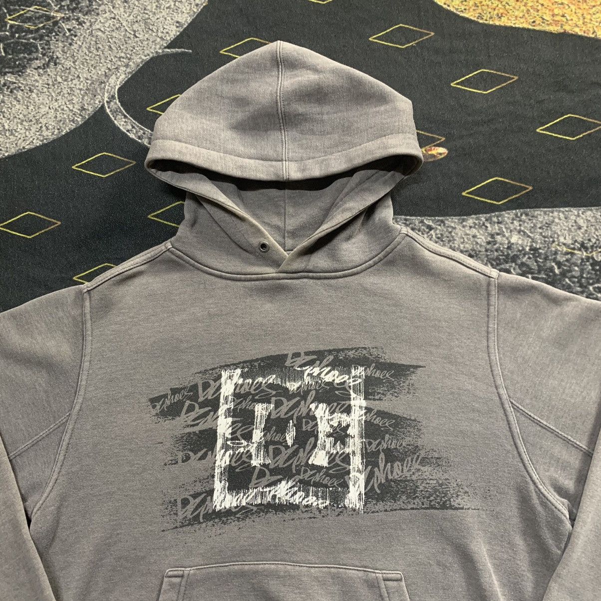 DC × Vintage VINTAGE DC SHOE CO USA PULLOVER RARE COLOUR HOODIE Size US M / EU 48-50 / 2 - 3 Thumbnail