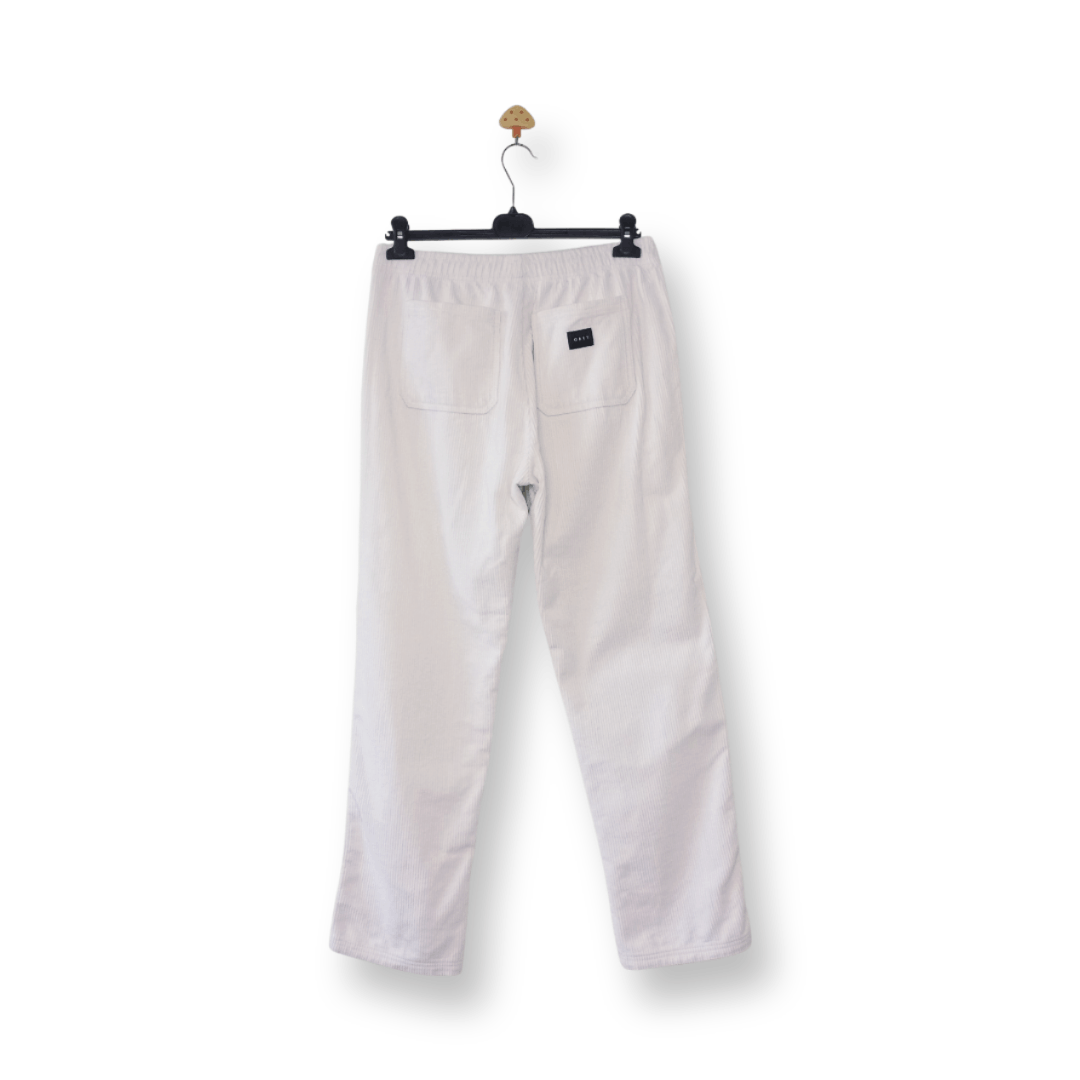 Obey Obey Regular Straight Fit White Bone Splash Corduroy Pants S Size 29" - 5 Thumbnail