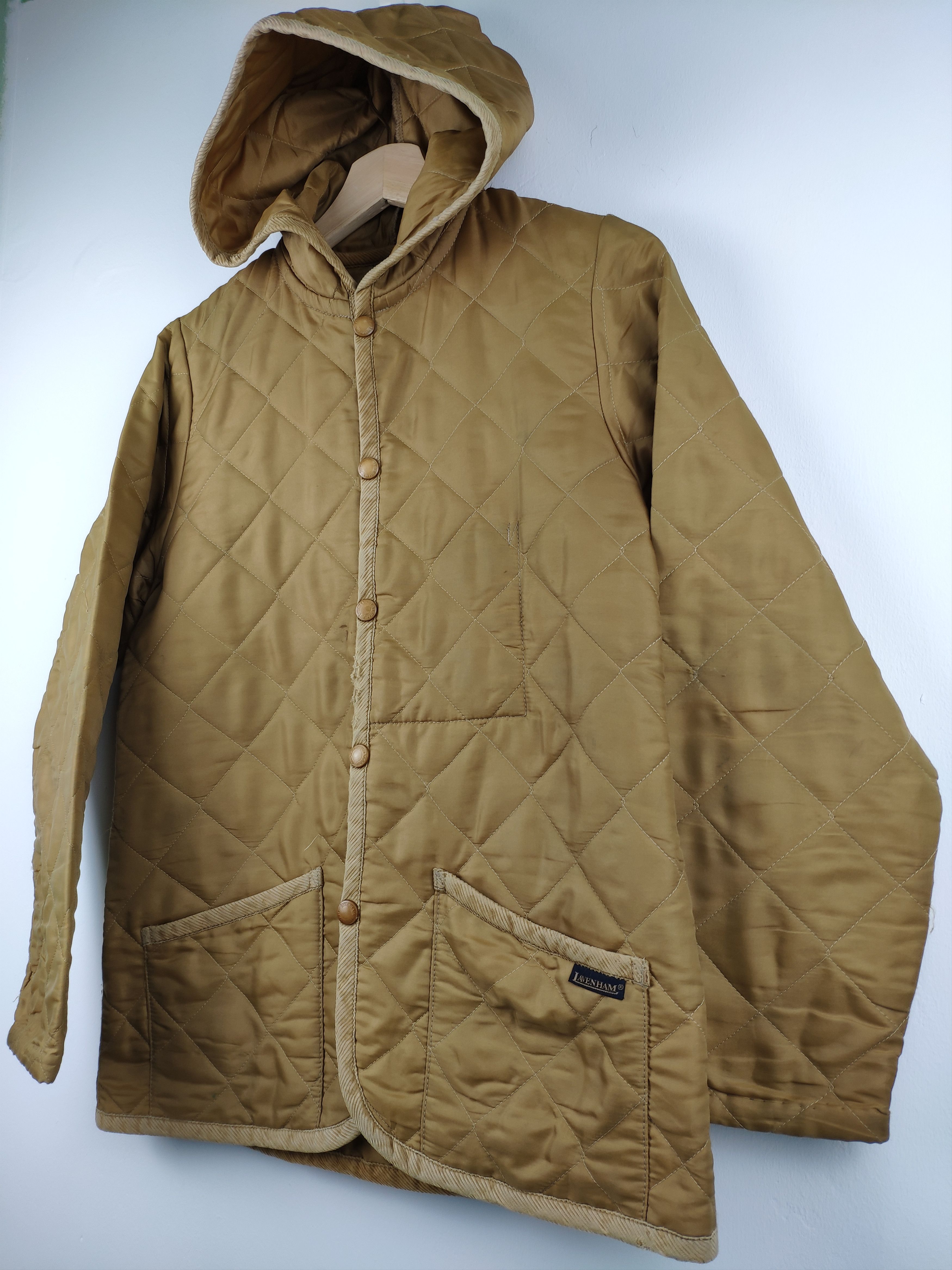 Designer × Lavenham × Vintage Steal 💥 Vintage Lavenham Quilted Hoodie Jacket Size US XS / EU 42 / 0 - 2 Thumbnail