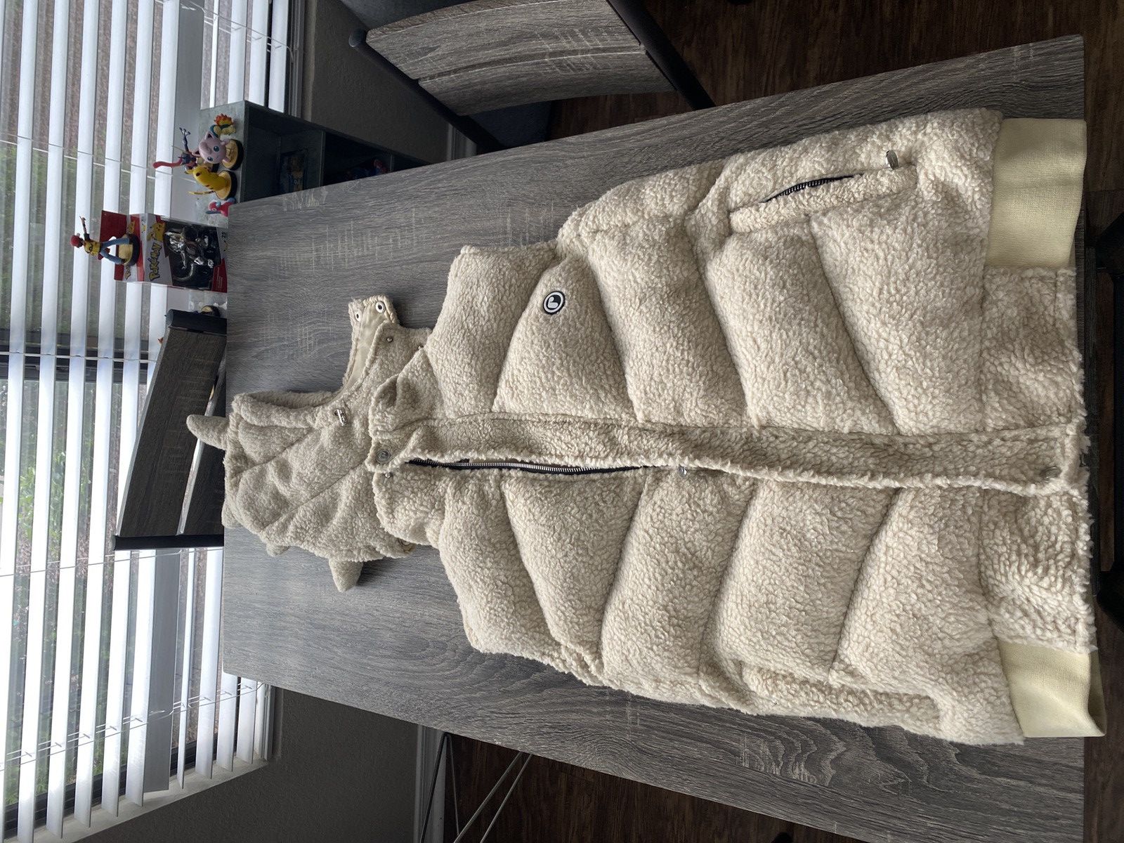 Ryder studios fleece sherpa vest with hood