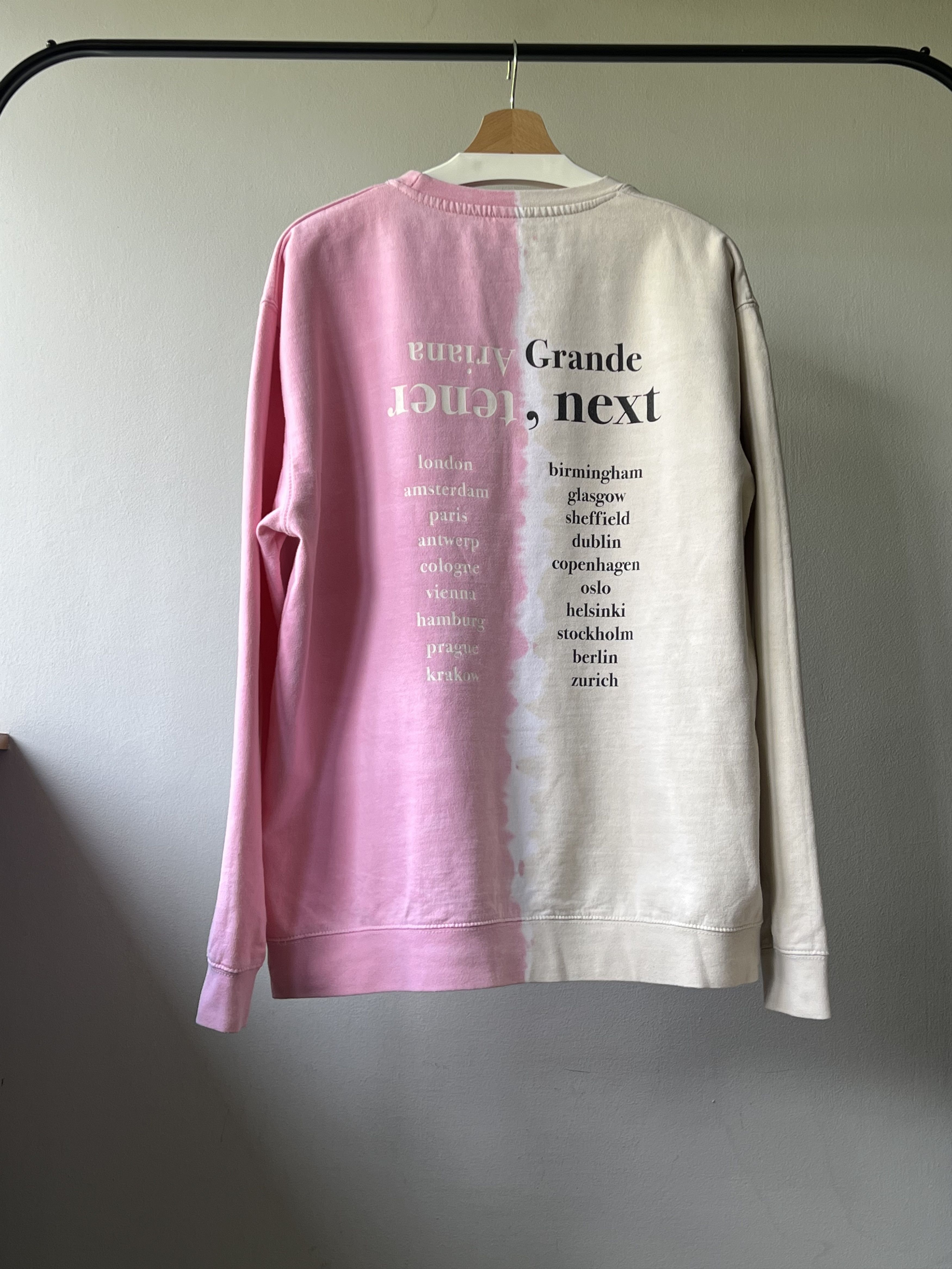 Tour Tee Ariana Grande Sweetener World Tour Thank U Next Sweatshirt Grailed
