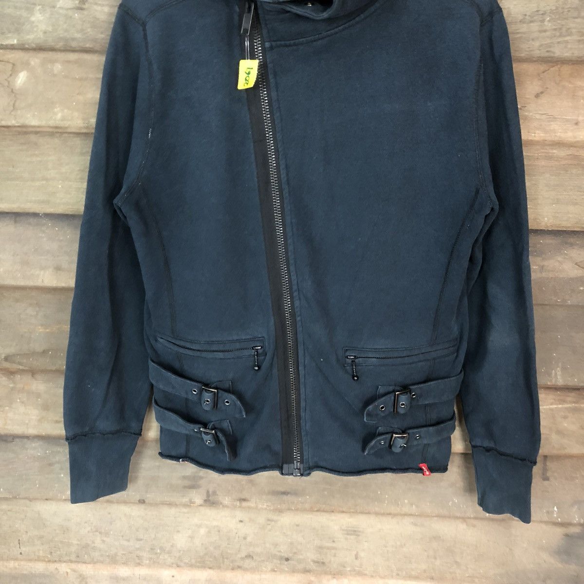 Levi's DLL Levis Dark Blue buckle sweater Hoodie #2067 Size US M / EU 48-50 / 2 - 3 Thumbnail