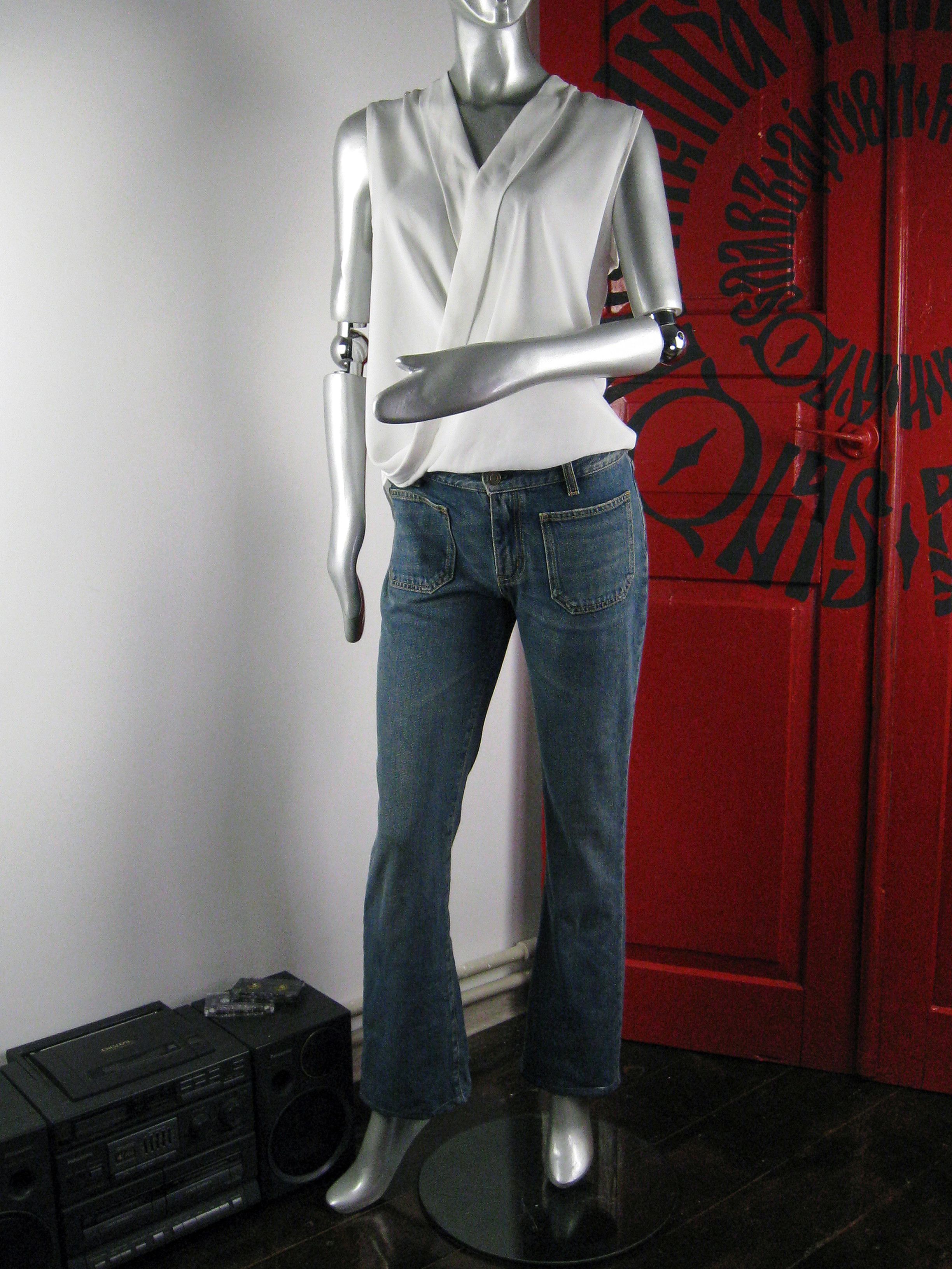 Saint Laurent Paris Saint Laurent Paris D09 2014 women's jeans, denim Size 28 Size 28" / US 6 / IT 42 - 7 Thumbnail