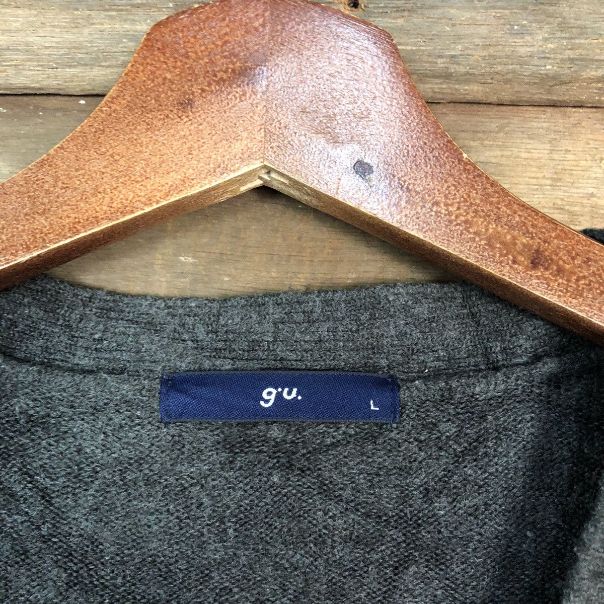 Japanese Brand Gu Black Cardigan knitwear vintage #H033 Size US L / EU 52-54 / 3 - 7 Thumbnail
