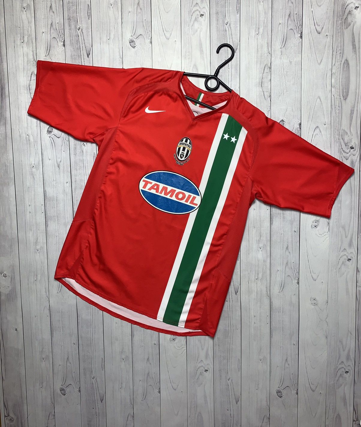 Nike Vintage Juventus soccer jersey Red away 100 years rare M Grailed